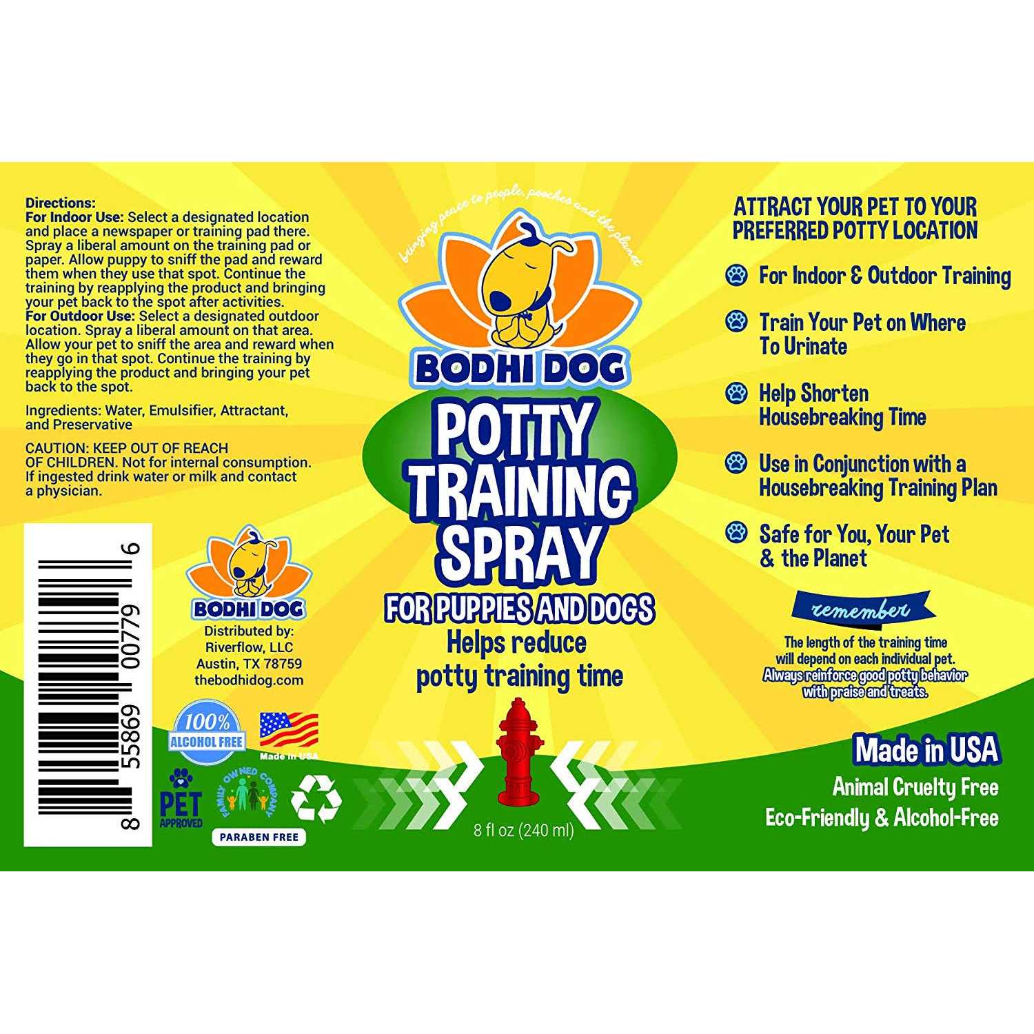Bodhi Dog Potty Training Spray Indoor Outdoor Potty Training Aid for Dogs & Puppies - Healthber