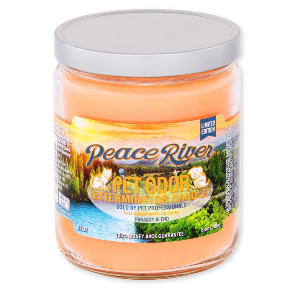 Pet Odor Exterminator Candle, Peace River, 13 oz - Healthber