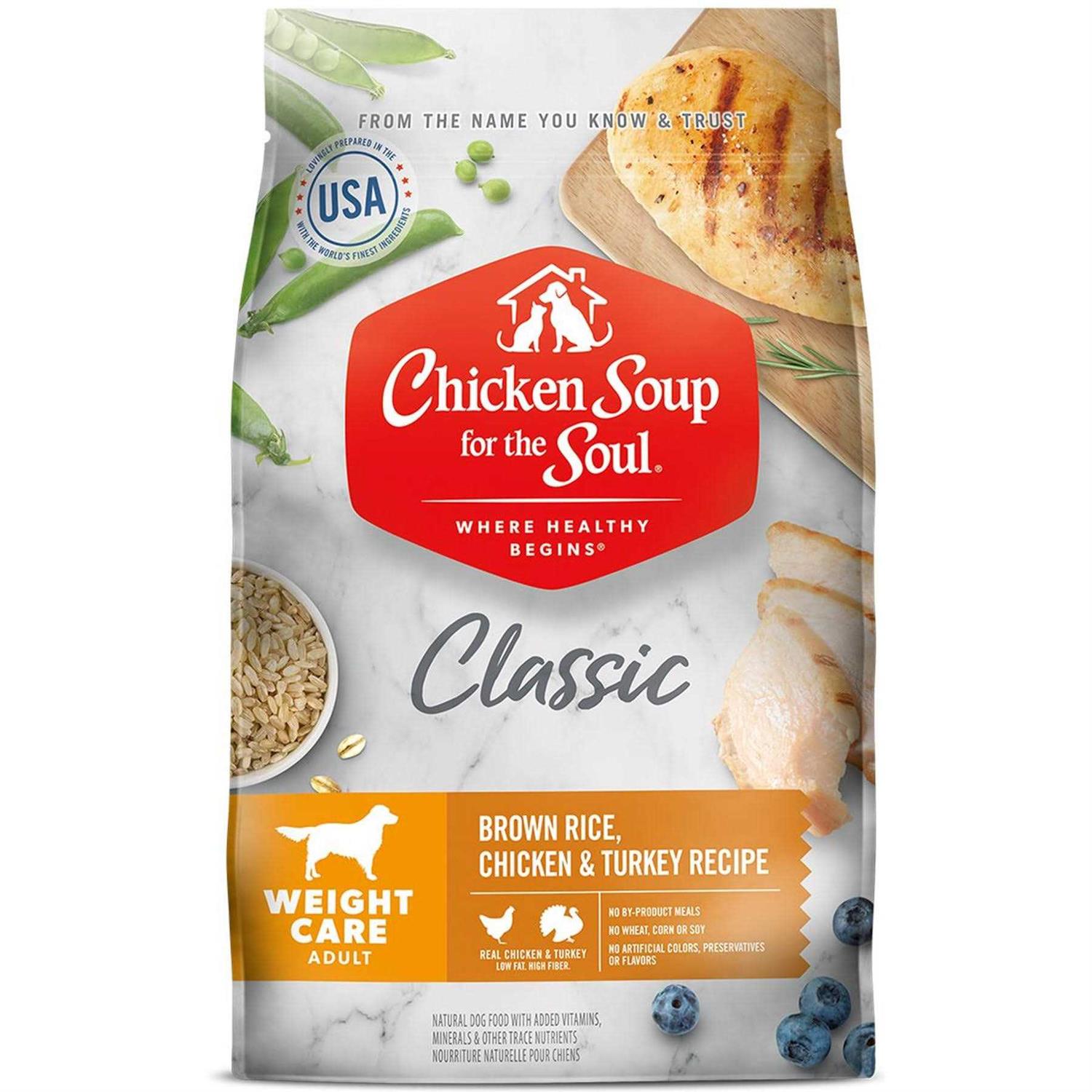 Chicken Soup for The Soul Chicken Turkey Brown Rice Dry Dog Food - Healthber