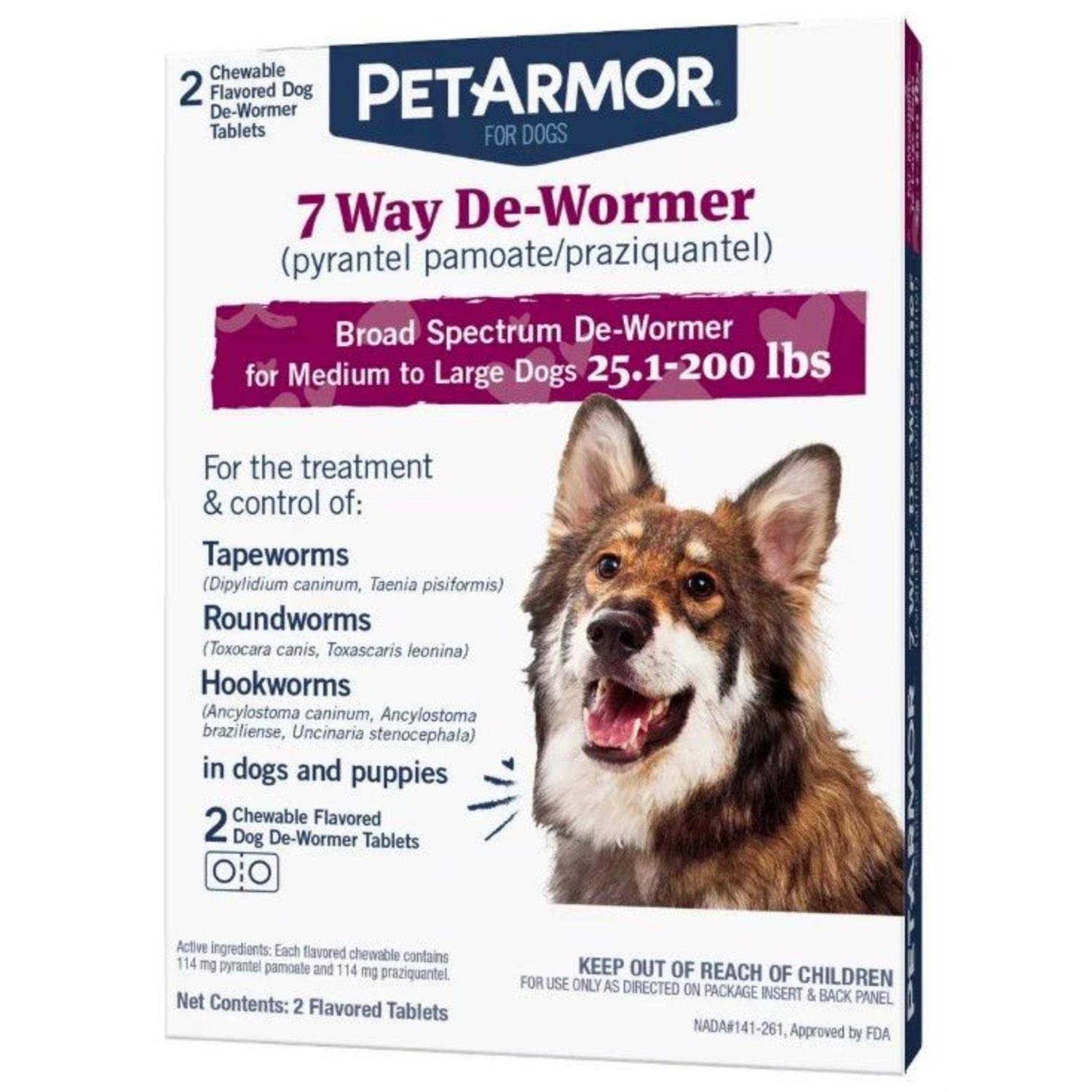 PetArmor 7 Way De Wormer Dogs - Healthber