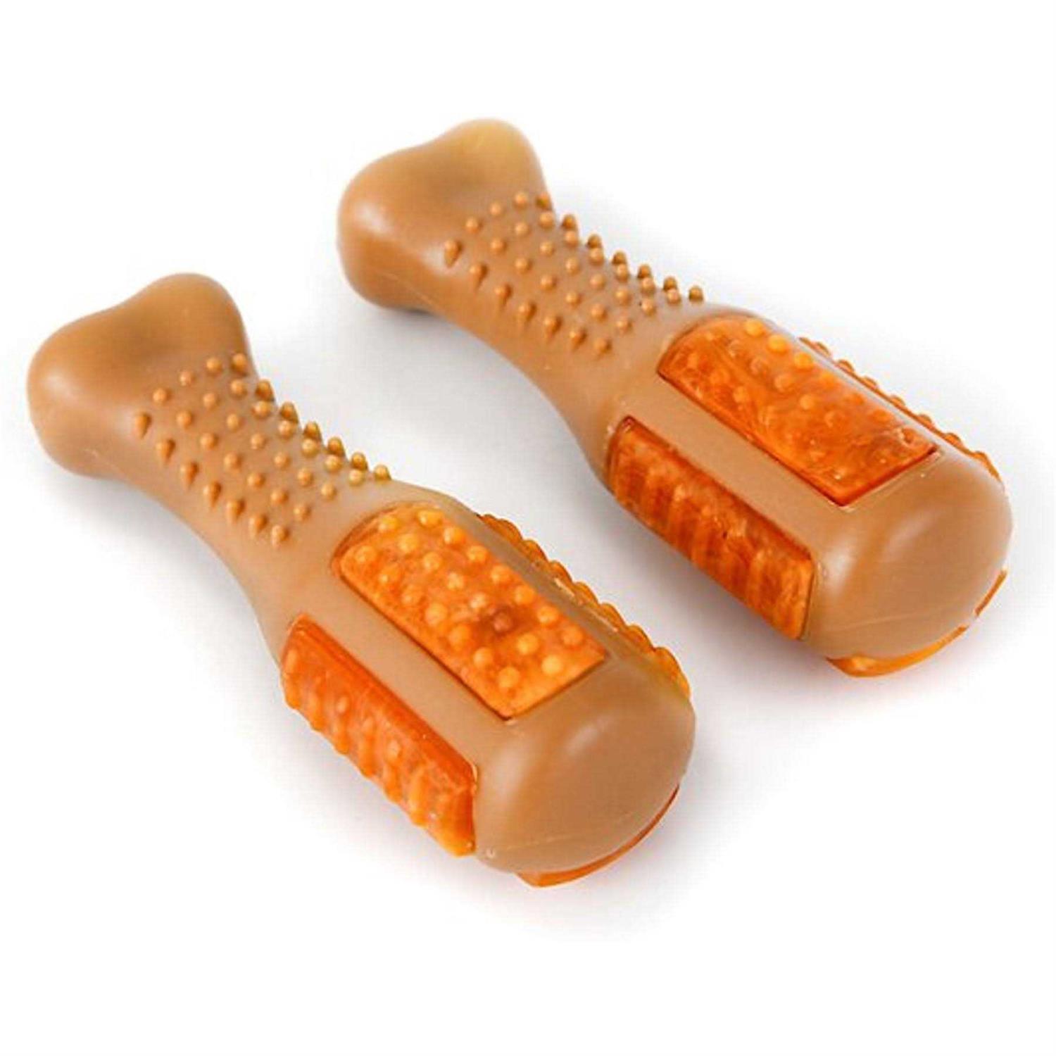 Hartz Chew Clean Chicken Flavored Drumstick Dog Treat & Chew Toy - Healthber