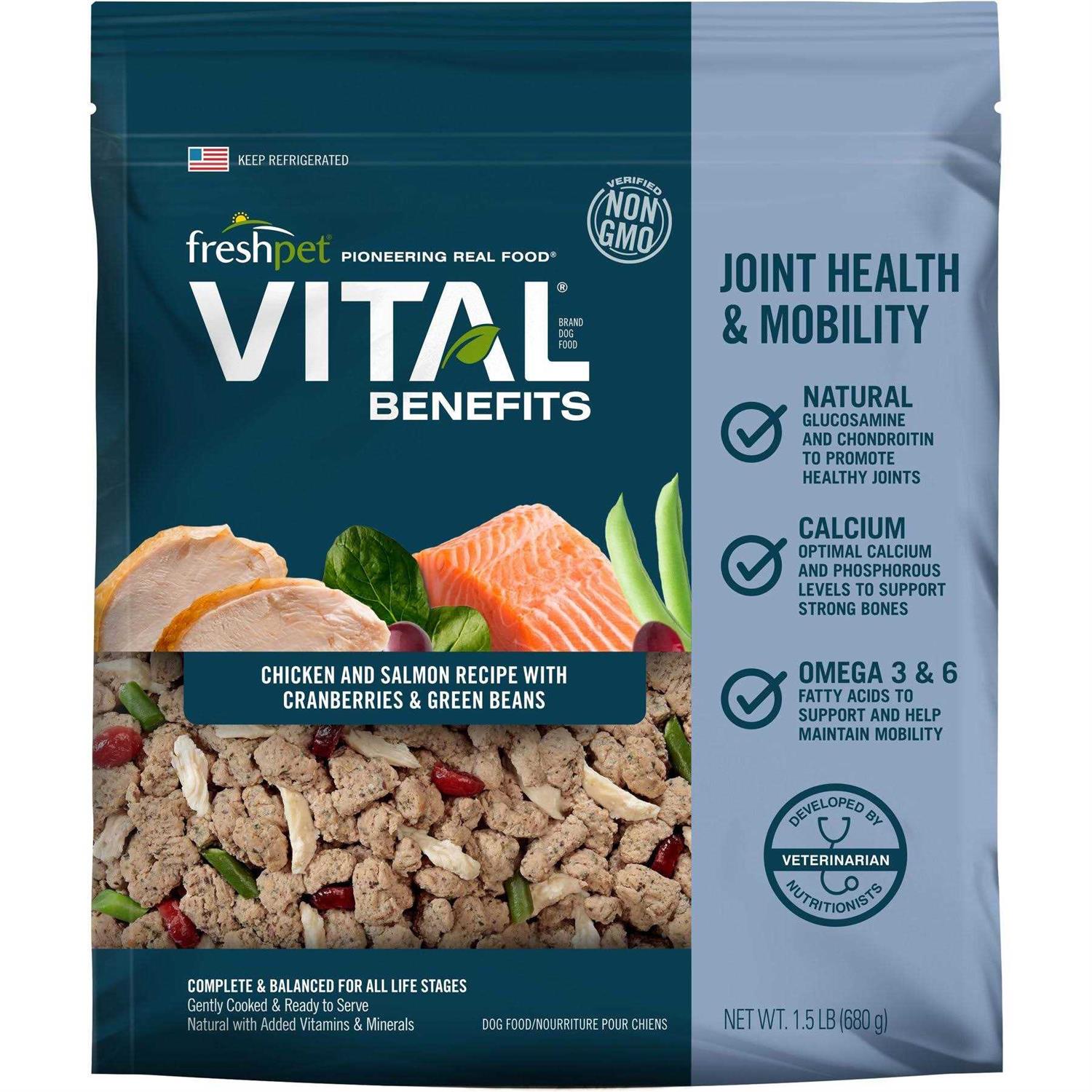 Freshpet Vital Benefits Joint Health All Life Stage Fresh Dog Food - Healthber