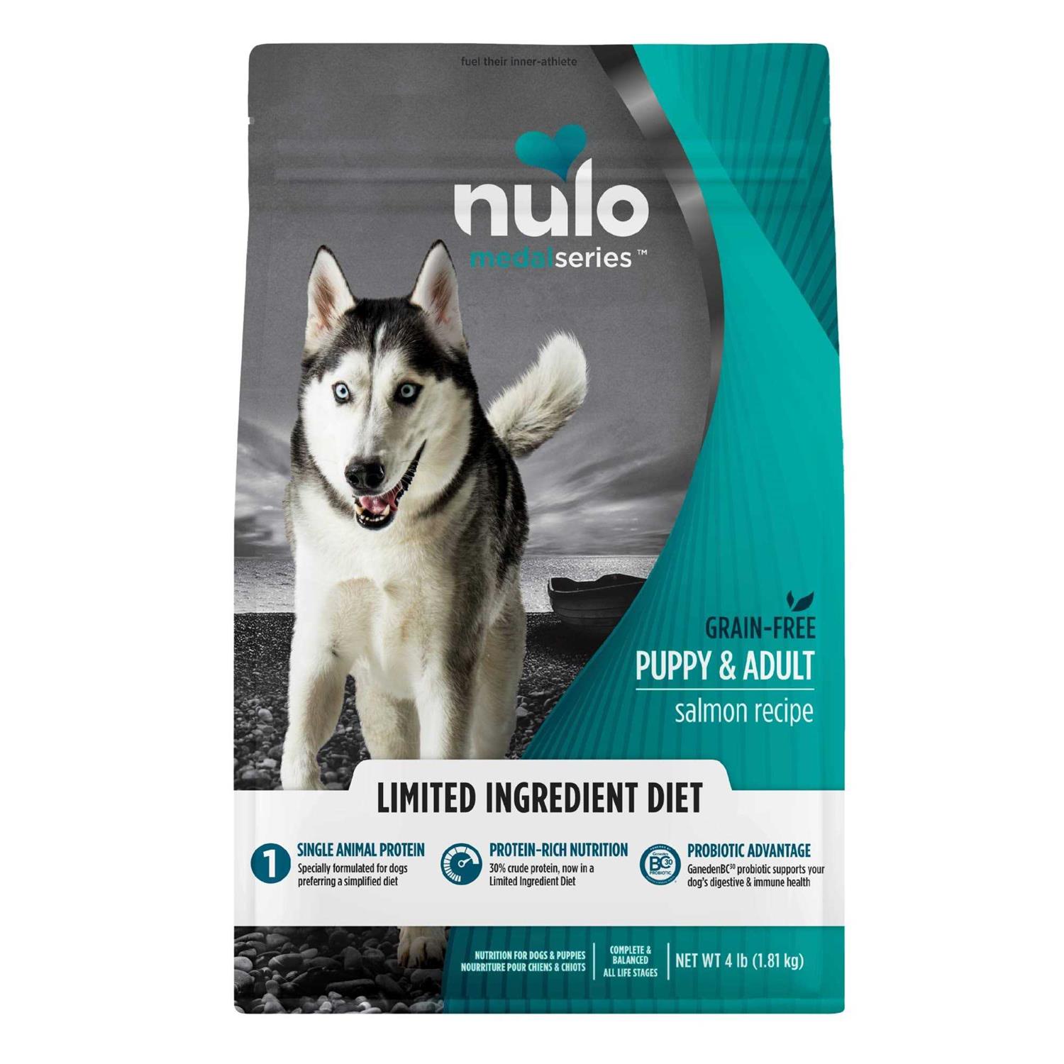 Nulo MedalSeries Grain Free Limited Ingredient Puppy & Adult Salmon Dog Food - Healthber