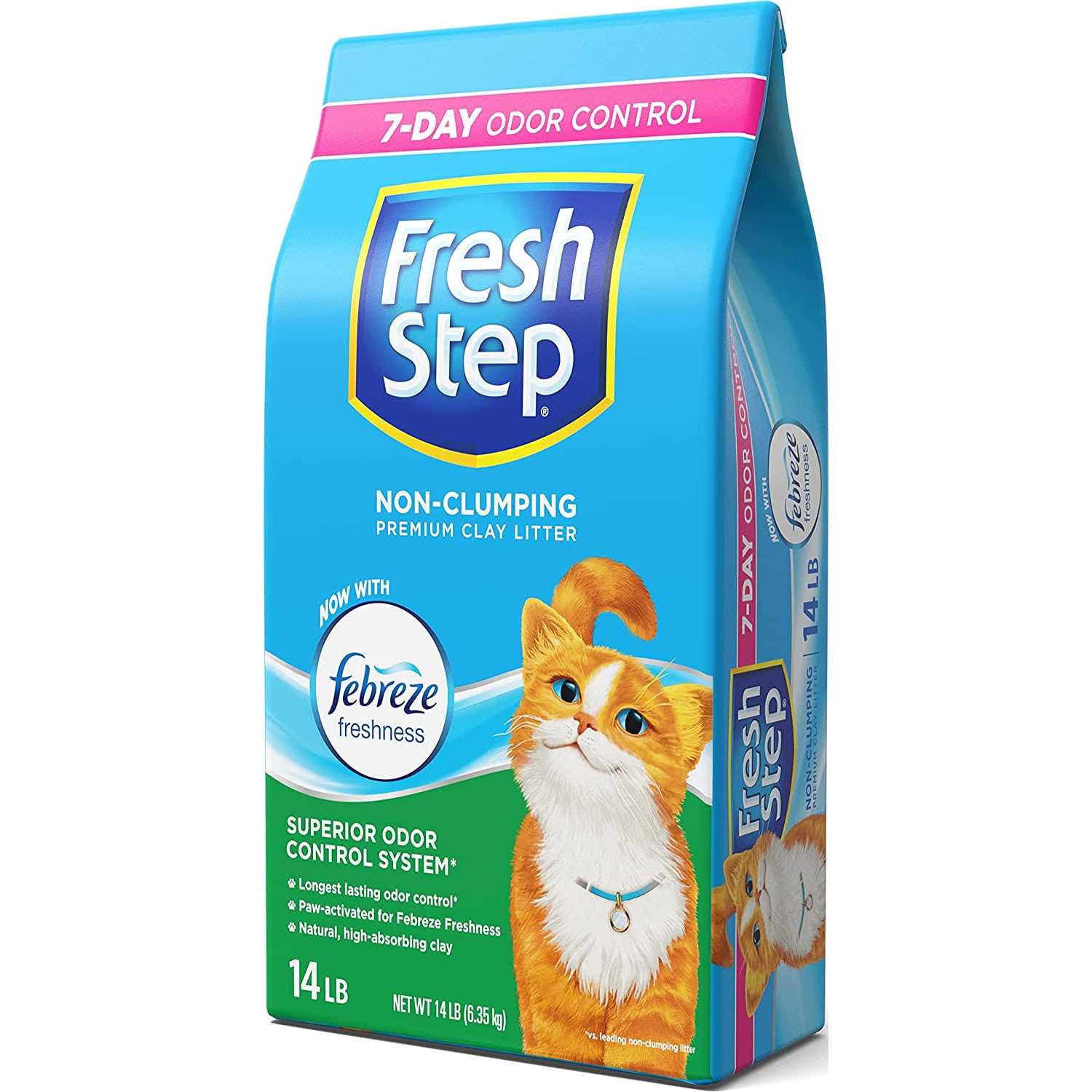 Fresh Step Scented Non-Clumping Clay Cat Litter with Febreze - Healthber