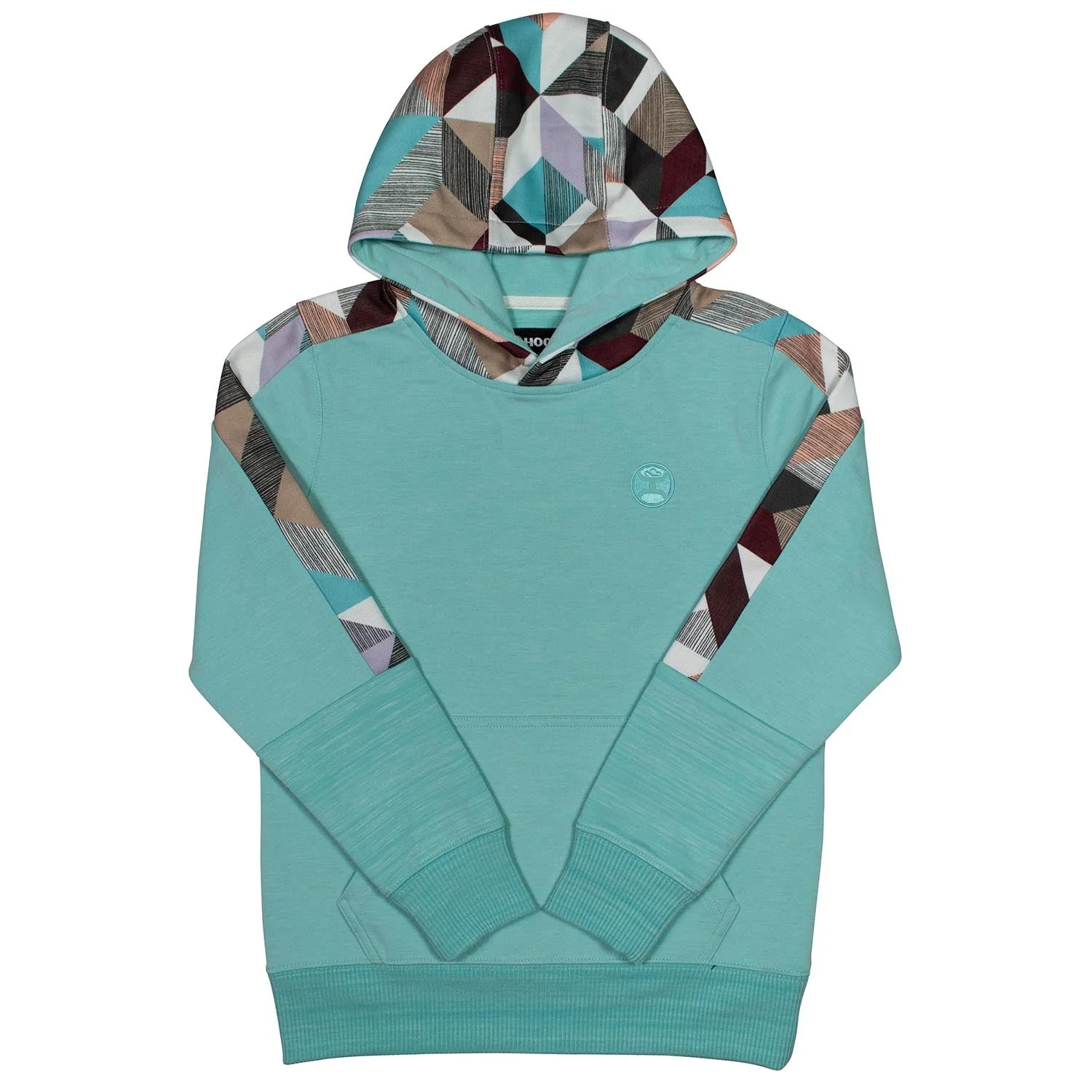 Hooey Canyon Ladies' Hoodie, Turquoise/Multi - Healthber