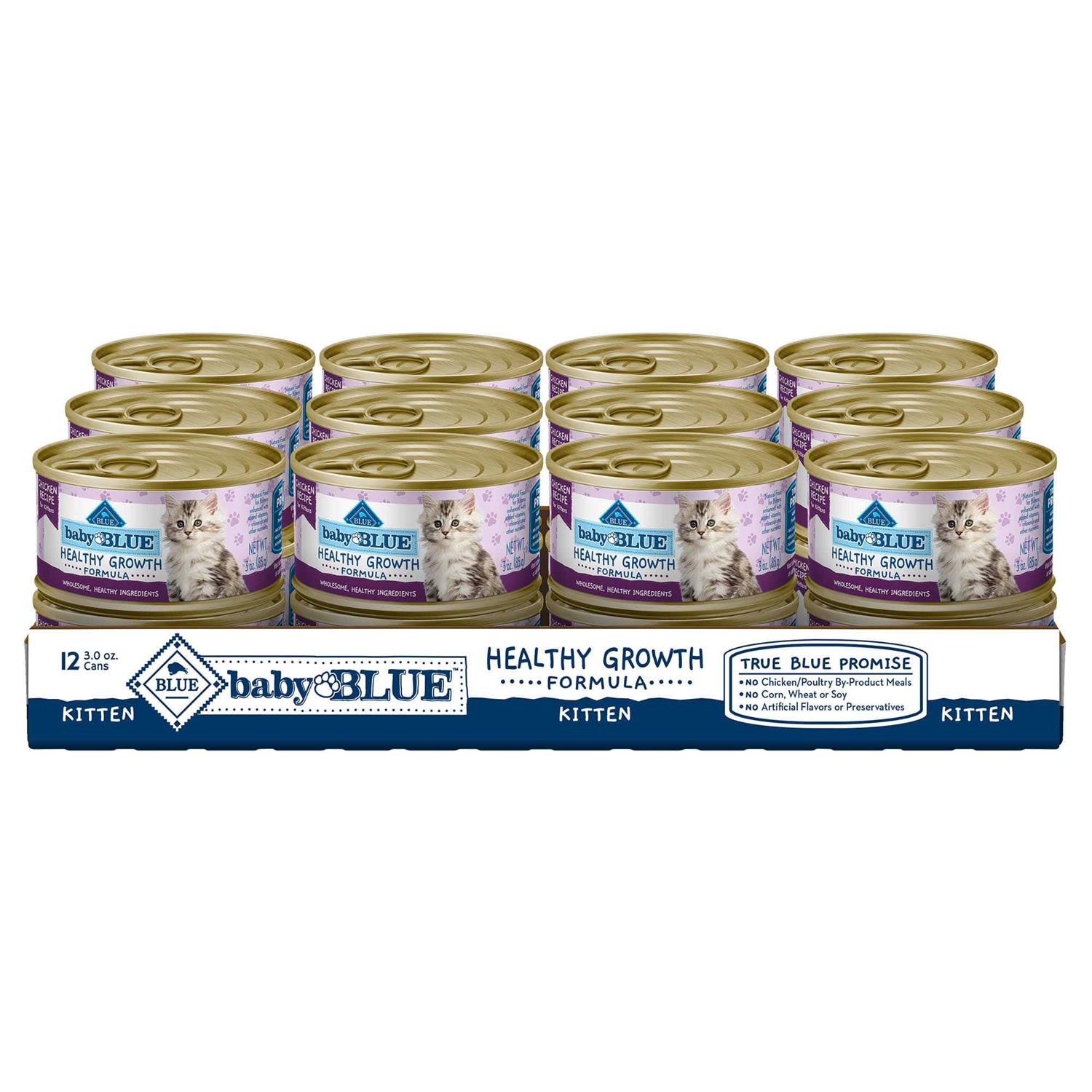 Blue Buffalo Baby Blue Wet Kitten Food Healthy Growth Formula Chicken - Healthber