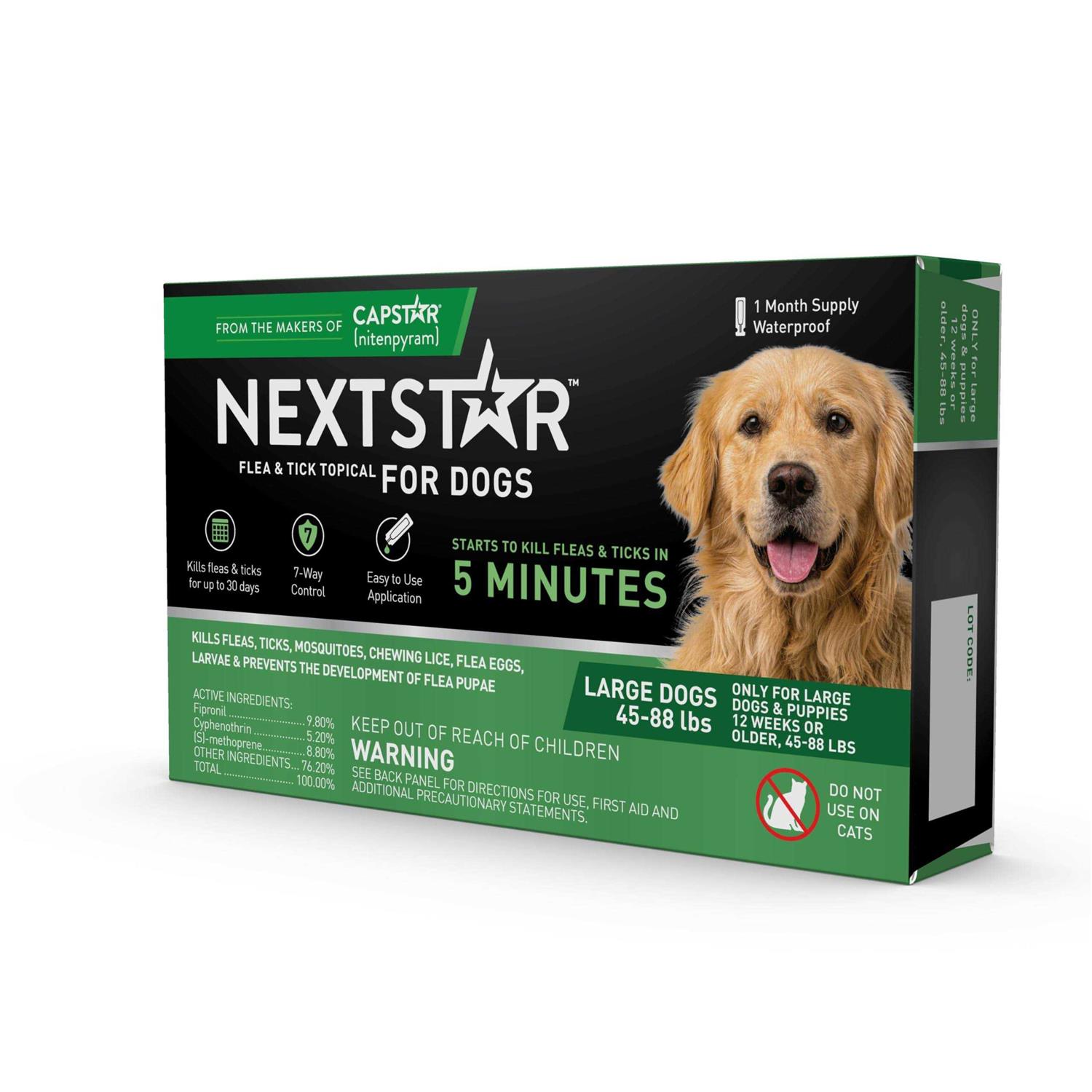 Nextstar Flea & Tick Topical Treatment for Large Dogs - Healthber