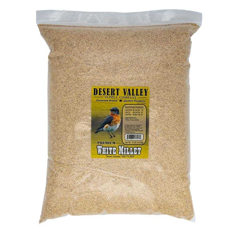 Desert Valley Supply Desert Valley Premium White Millet Proso Seeds - Healthber