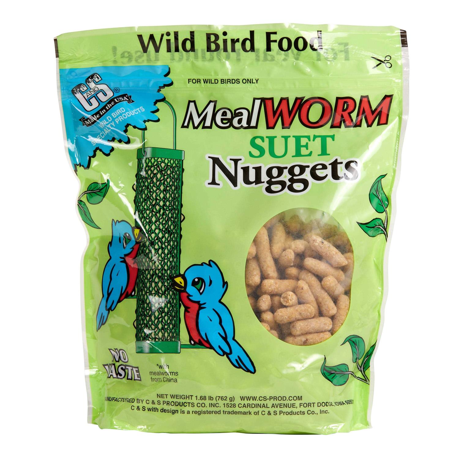 C&S Products Mealworm Suet Dough Nuggets - Healthber