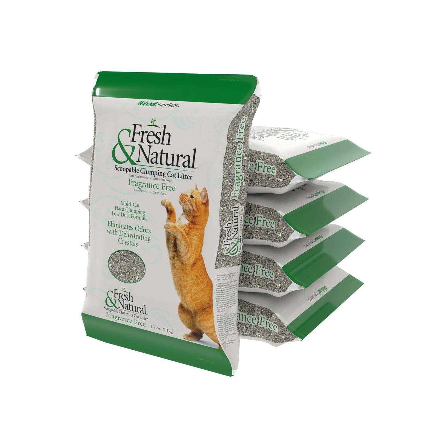 Fresh & Natural Fragrance Scoopable Clay Cat Litter - Healthber