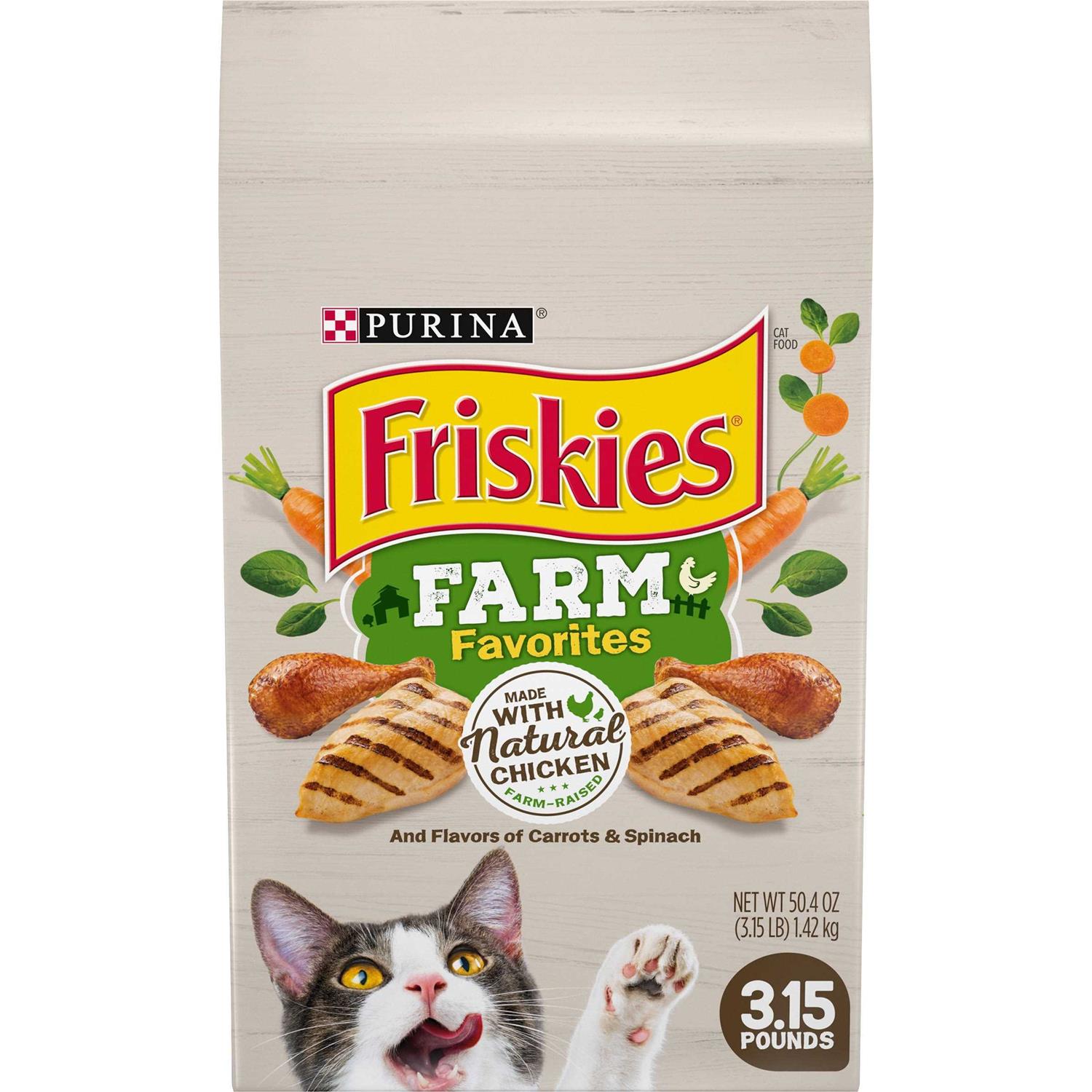 Purina Friskies Dry Cat Food Farm Favorites with Chicken - Healthber