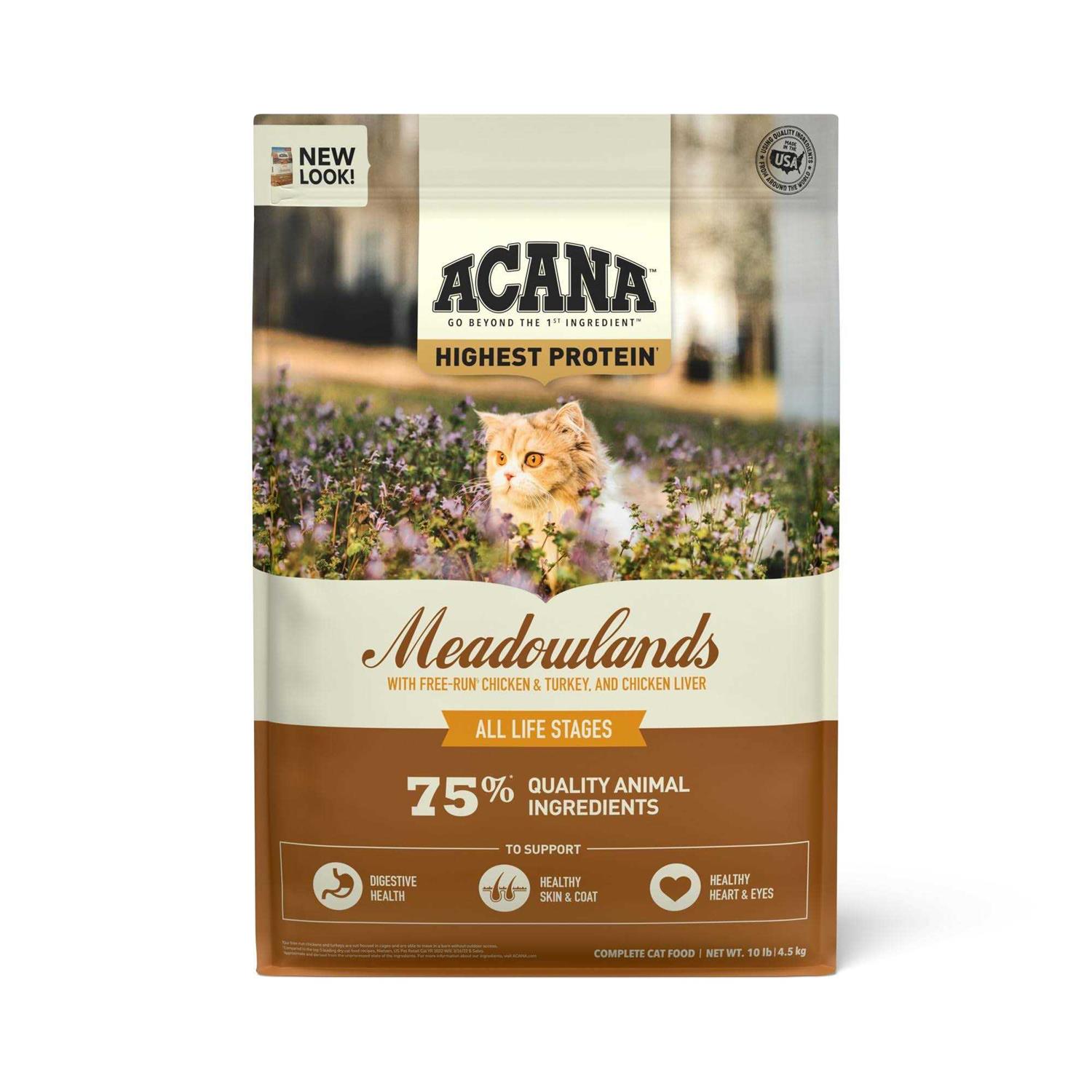 Acana Meadowlands Dry Cat Food - Healthber