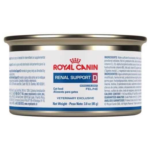 Royal Canin Veterinary Diet Feline Renal Support D Canned Food - Healthber