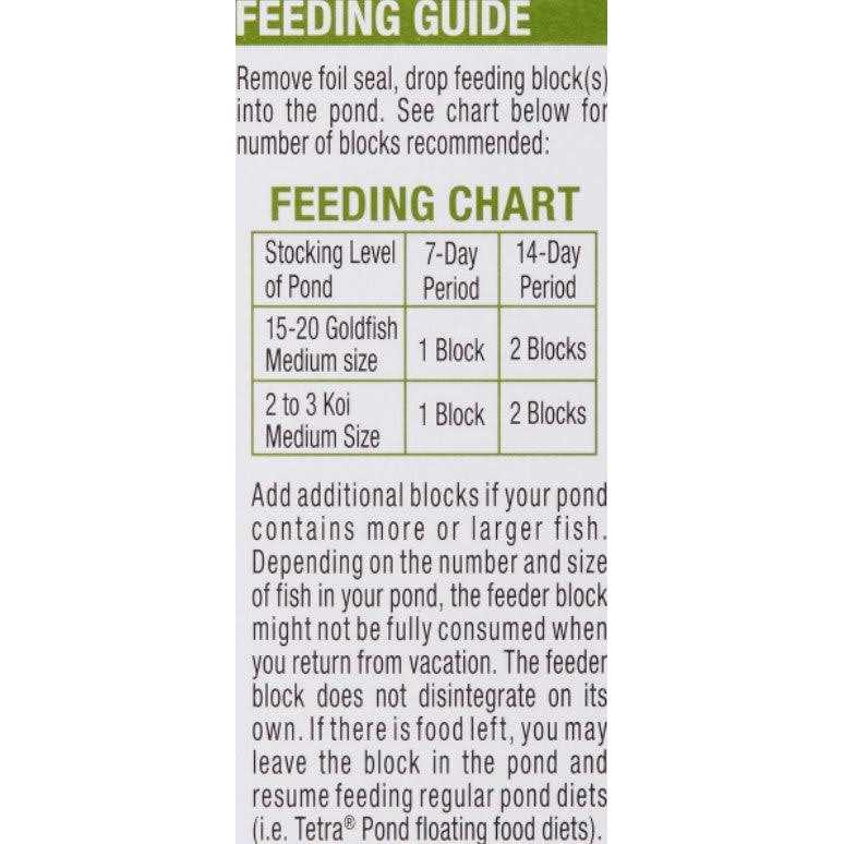 Tetra Pond Vacation Food Slow Release Feeder Block - Healthber