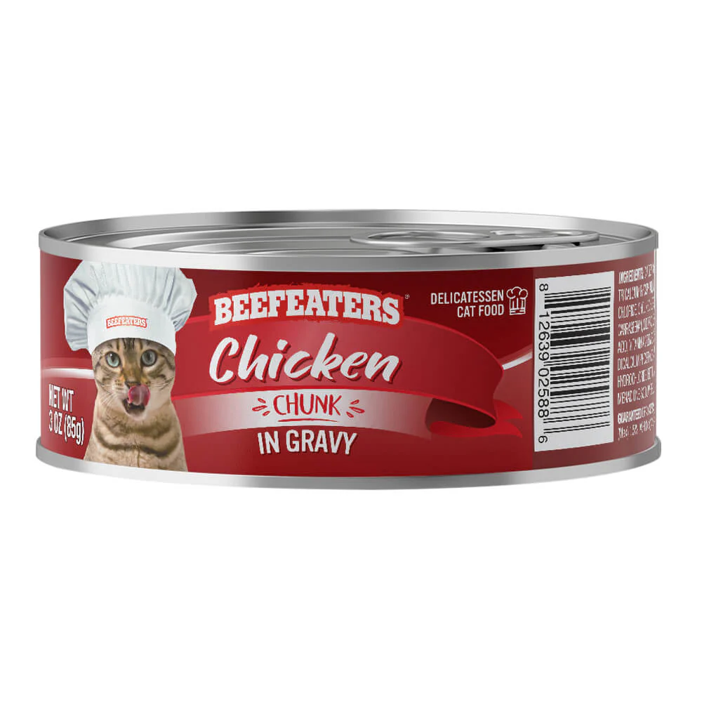 Beefeaters Chunk Gravy Wet Cat Food, Case of 24 - Healthber