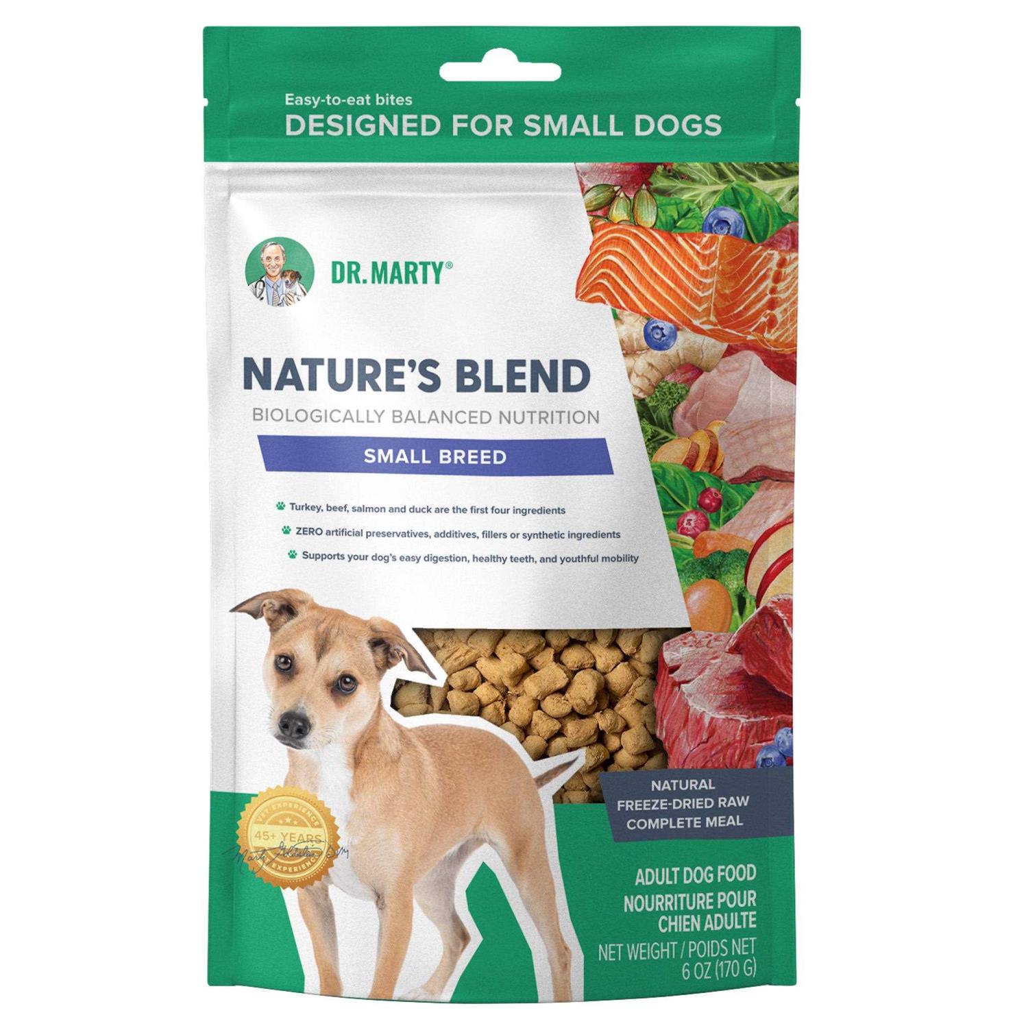 Dr. Marty Freeze Dried Raw Nature’s Blend Small Breed Dog Food - Healthber