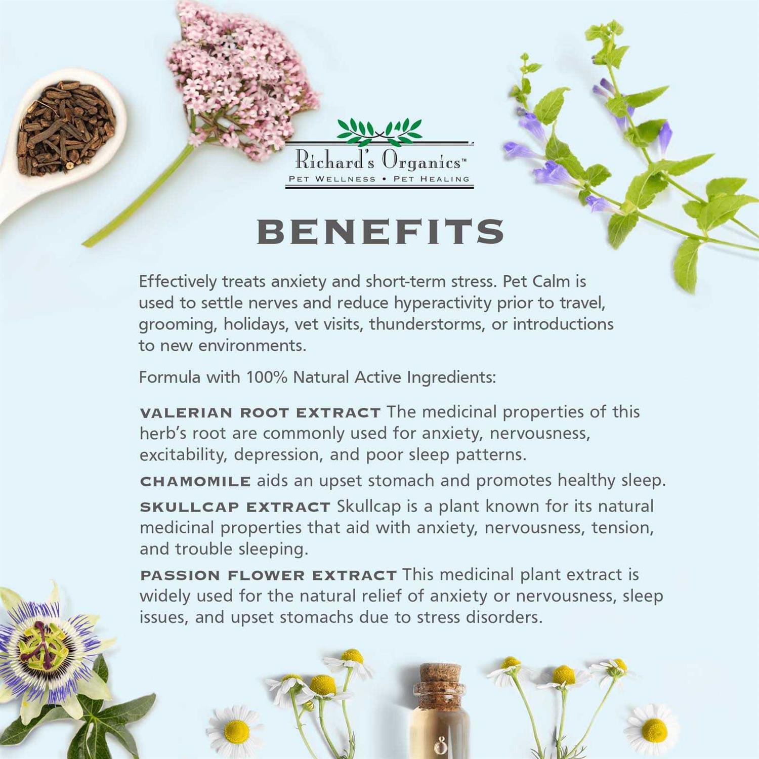 Richard’s Organics Pet Calm - Healthber