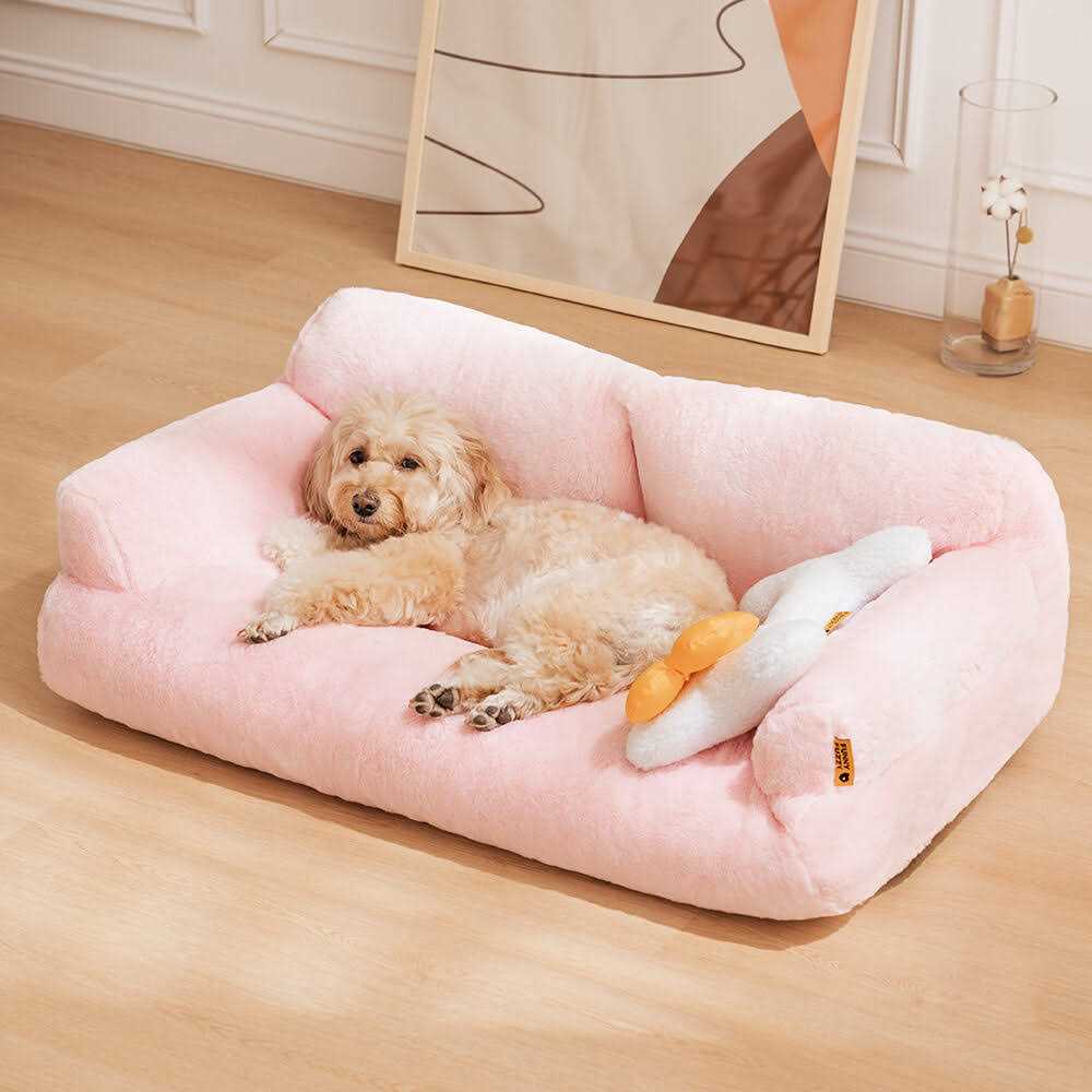 FunnyFuzzy Plaid Dog & Cat Couch Bed Gift for Dog - Healthber