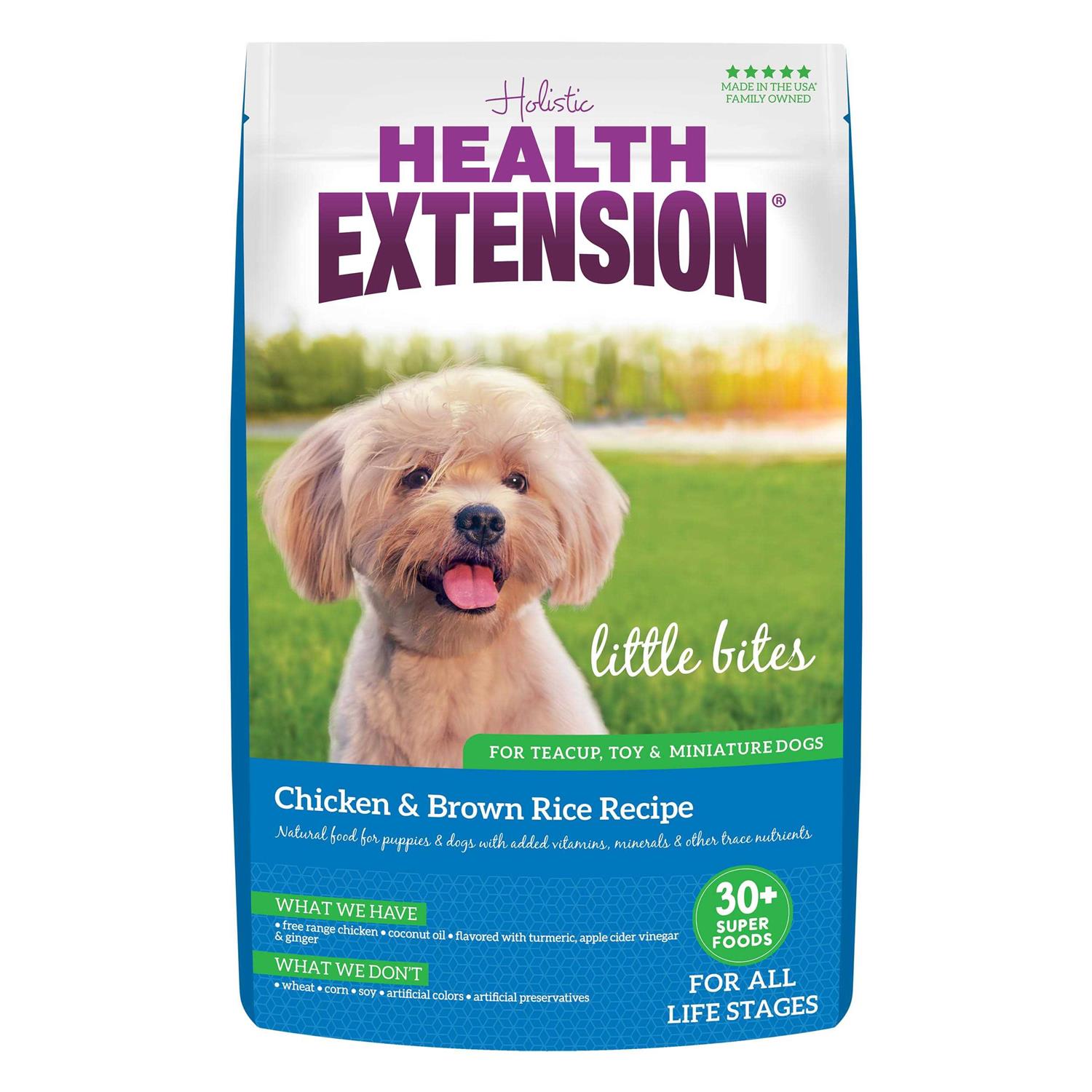 Health Extension Little Bites Chicken & Brown Rice Dry Dog Food - Healthber
