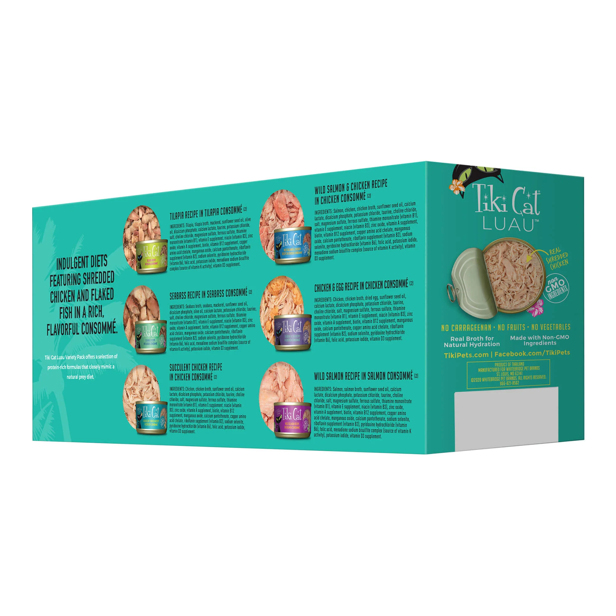 Tiki Cat Luau Wet Cat Food, Variety Pack - Healthber