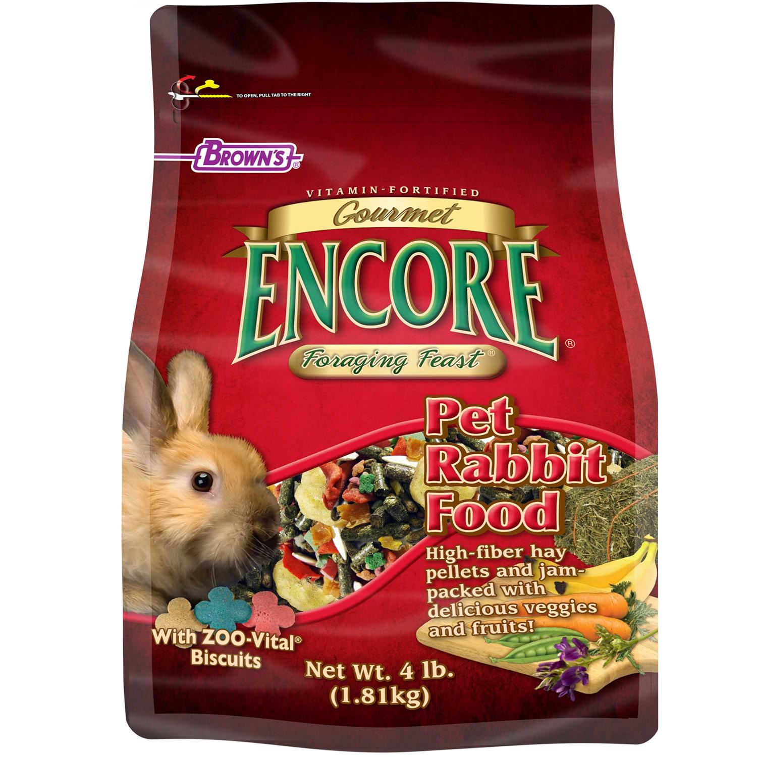 Brown’s Encore Gourmet Foraging Feast Pet Rabbit Food - Healthber