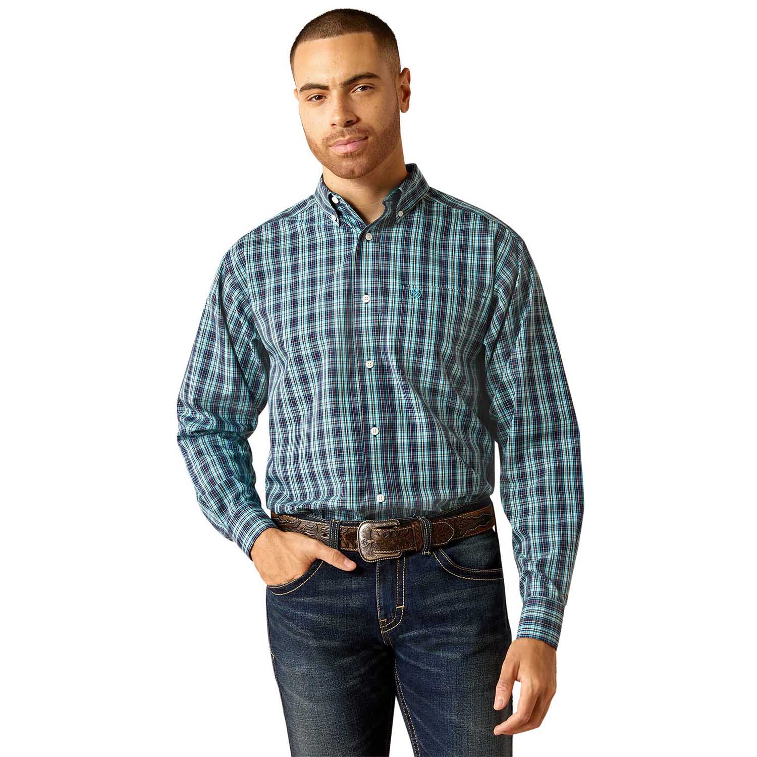 Ariat Men's Wrinkle Free Gibson Longsleeve Shirt - Healthber