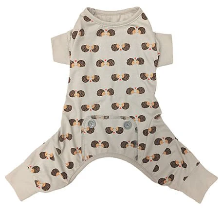 Light Gray Hedgehog Dog Pajamas - Healthber