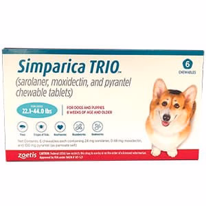 Simparica Trio Chewable Tablets for Dogs - Healthber