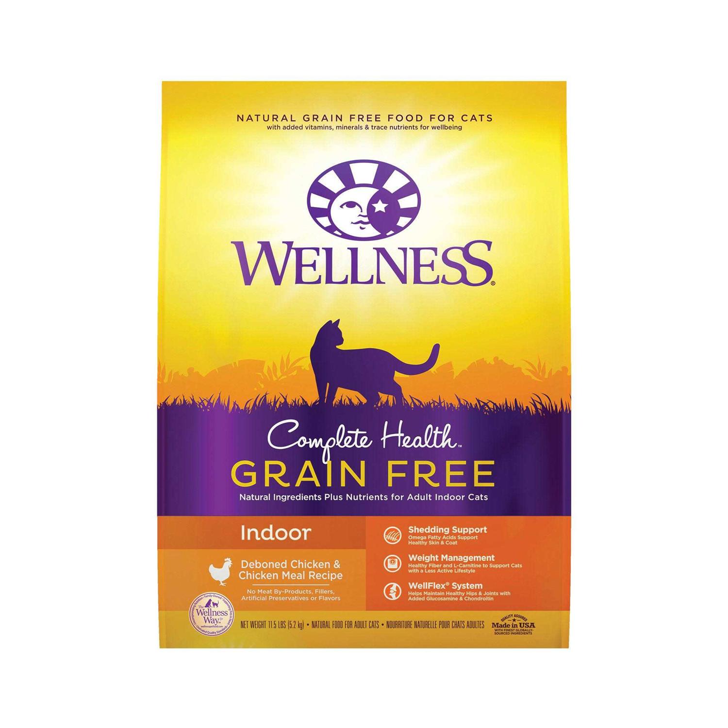 Wellness Complete Health Grain-Free Indoor Deboned Chicken Recipe Dry Cat Food - Healthber