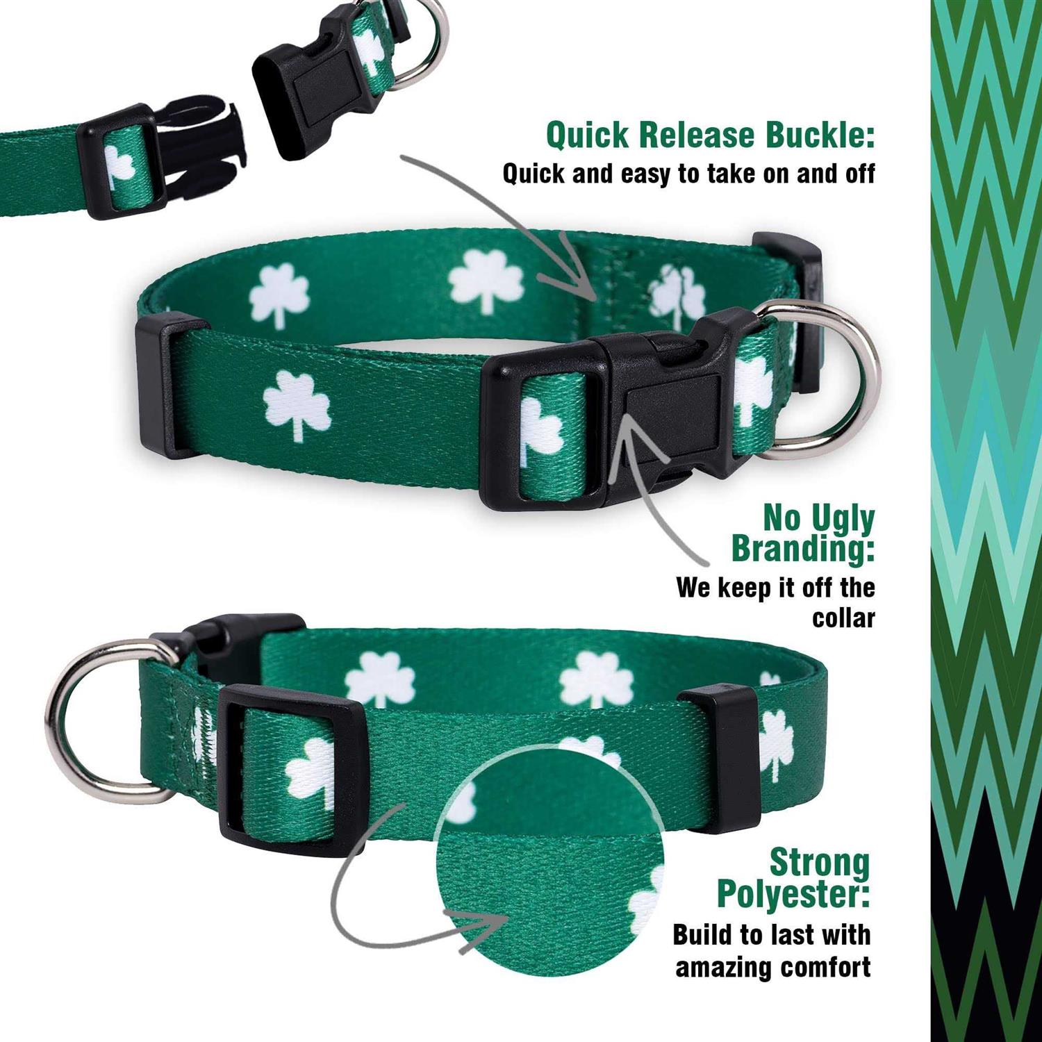 Native Pup St Patricks Day Dog collars - Healthber