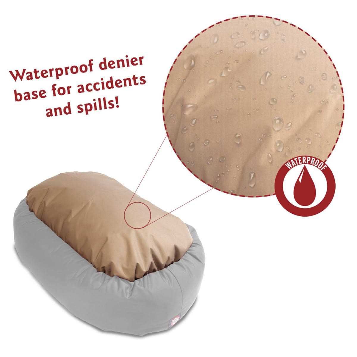 Majestic Pet Palette Heathered Sherpa Bagel Bolster Dog Bed - Healthber
