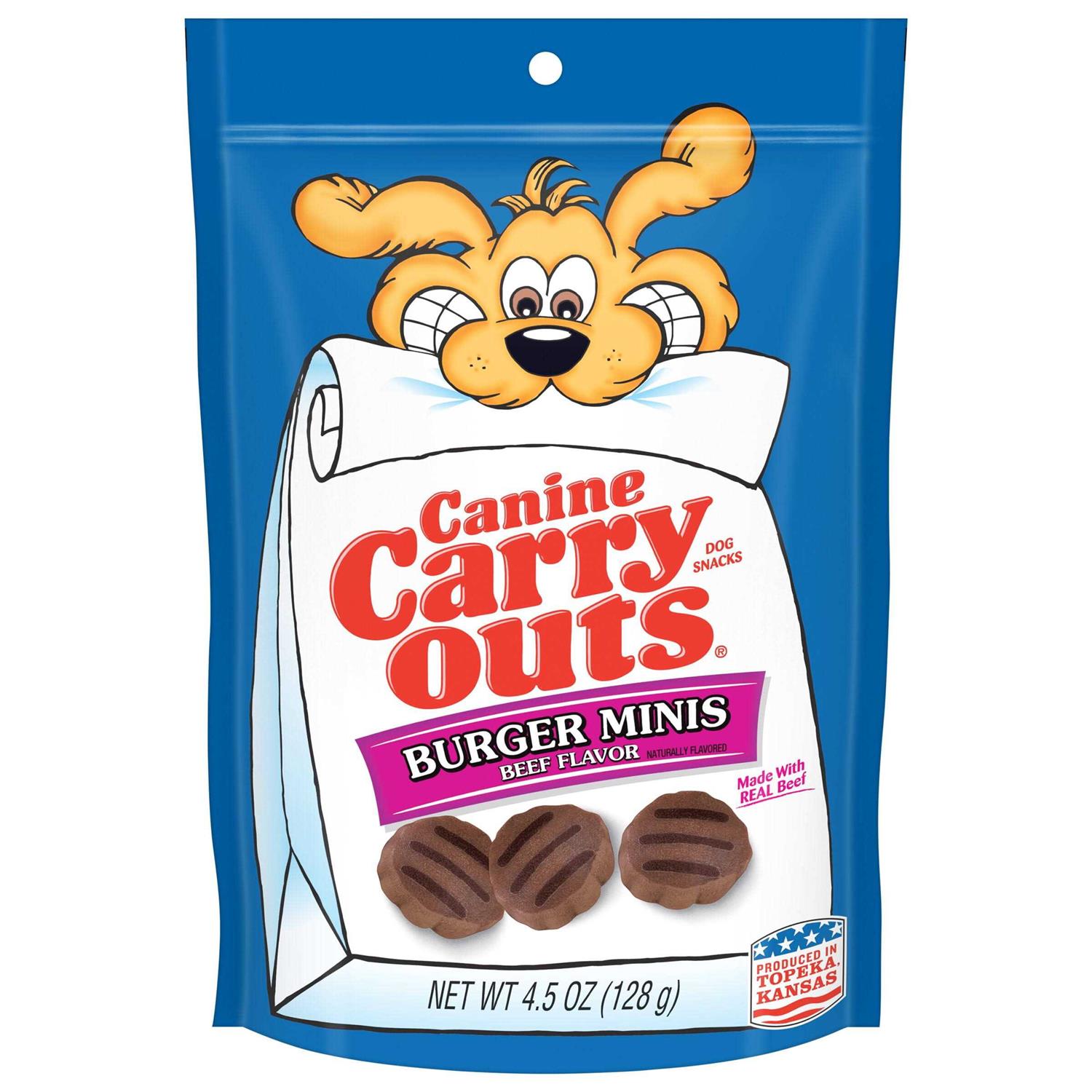 Canine Carry Outs Beef Flavor Dog Treats - Healthber