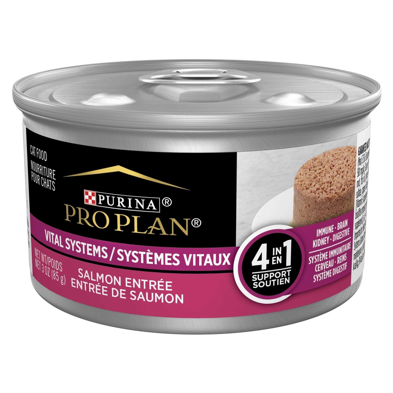 Purina Pro Plan Vital Systems 4-in-1 Pate Wet Cat Food - Healthber