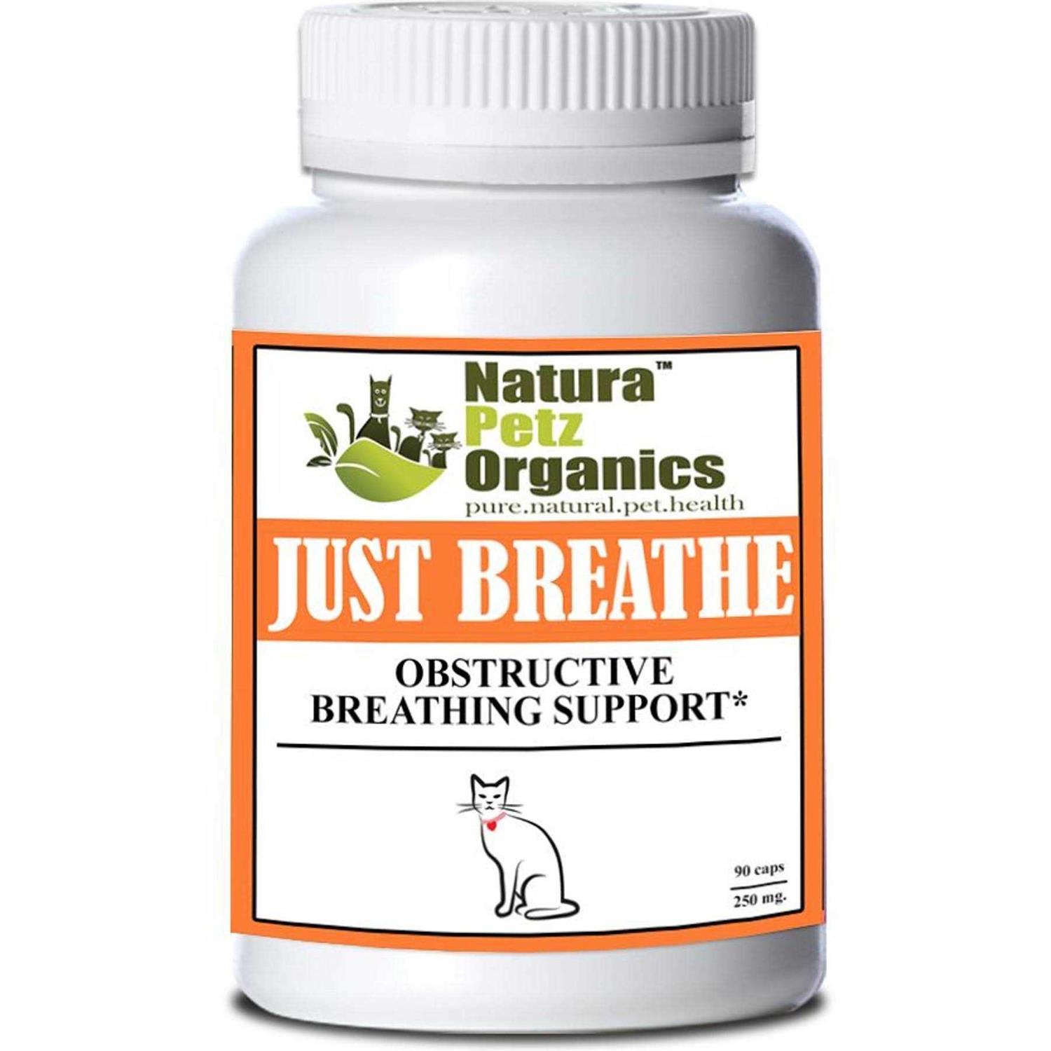 Natura Petz Organics JUST BREATHE Capsules Obstructive Breathing Support* For Dogs And Cats JUST BREATHE Cat caps - Healthber