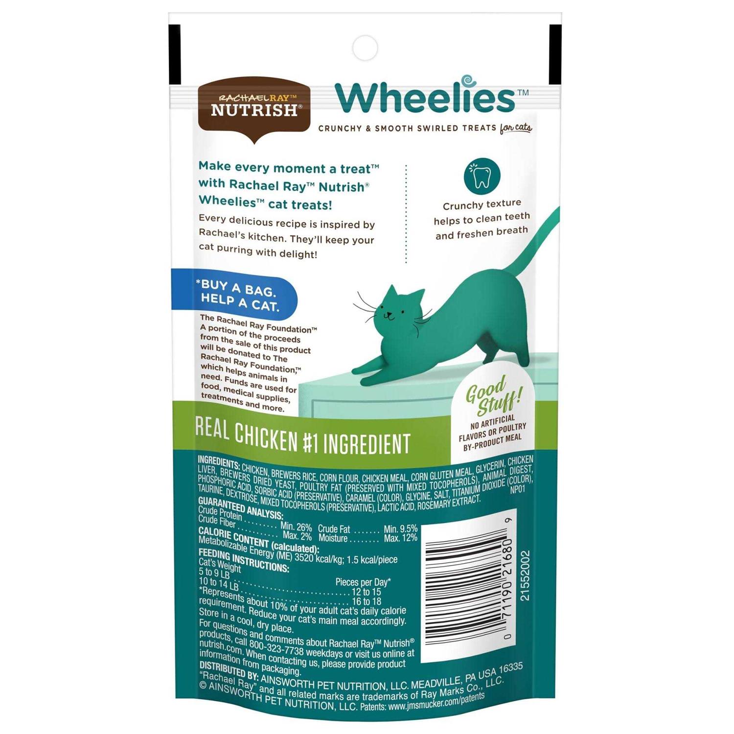 Rachael Ray Nutrish Wheelies Cat Treats - Healthber