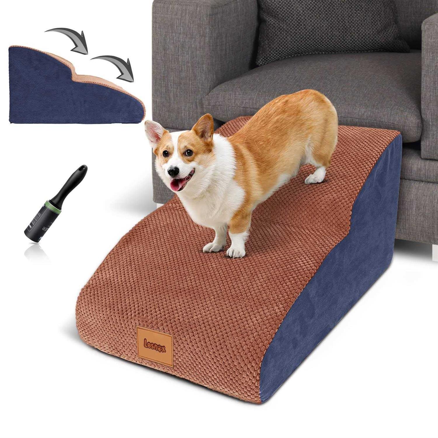 petpetssmart Extended Dog Stairs 2-Step 30D Foam Pet Stairs/Steps with Waterproof Cover - Healthber