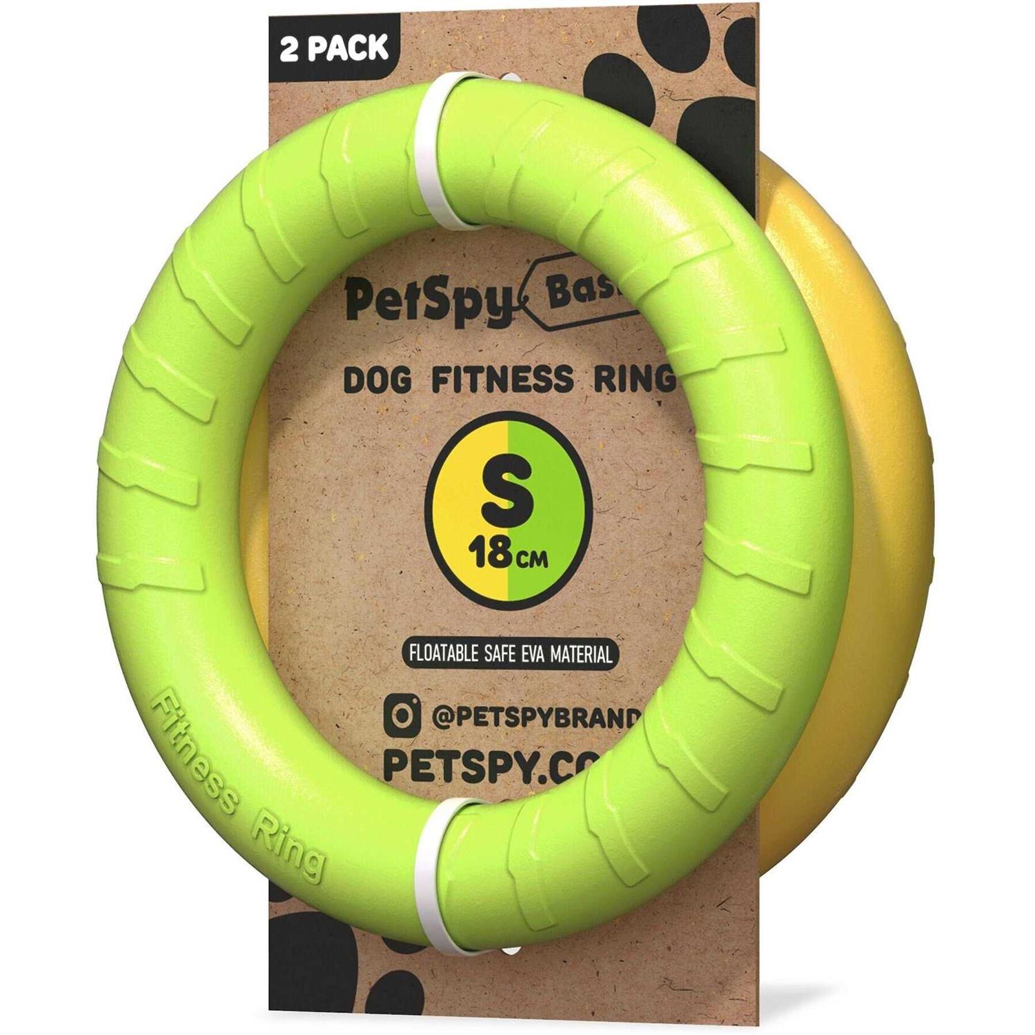 PetSpy Dog Training Ring for Outdoor Fitness Floatable Pulling Toy and Flying Disc Interactive Play Tool for Small Medium - Healthber