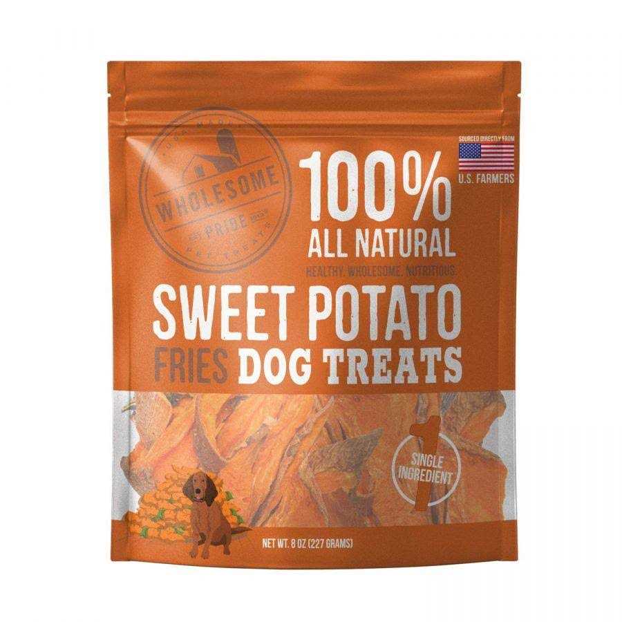 Wholesome Pride Sweet Potato Fries Dog Treats - Healthber