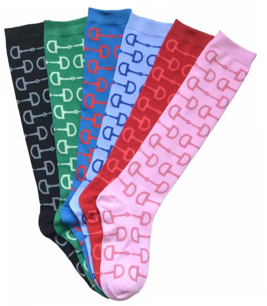 Snaffle Bits Knee Socks, 6 Pack - Healthber