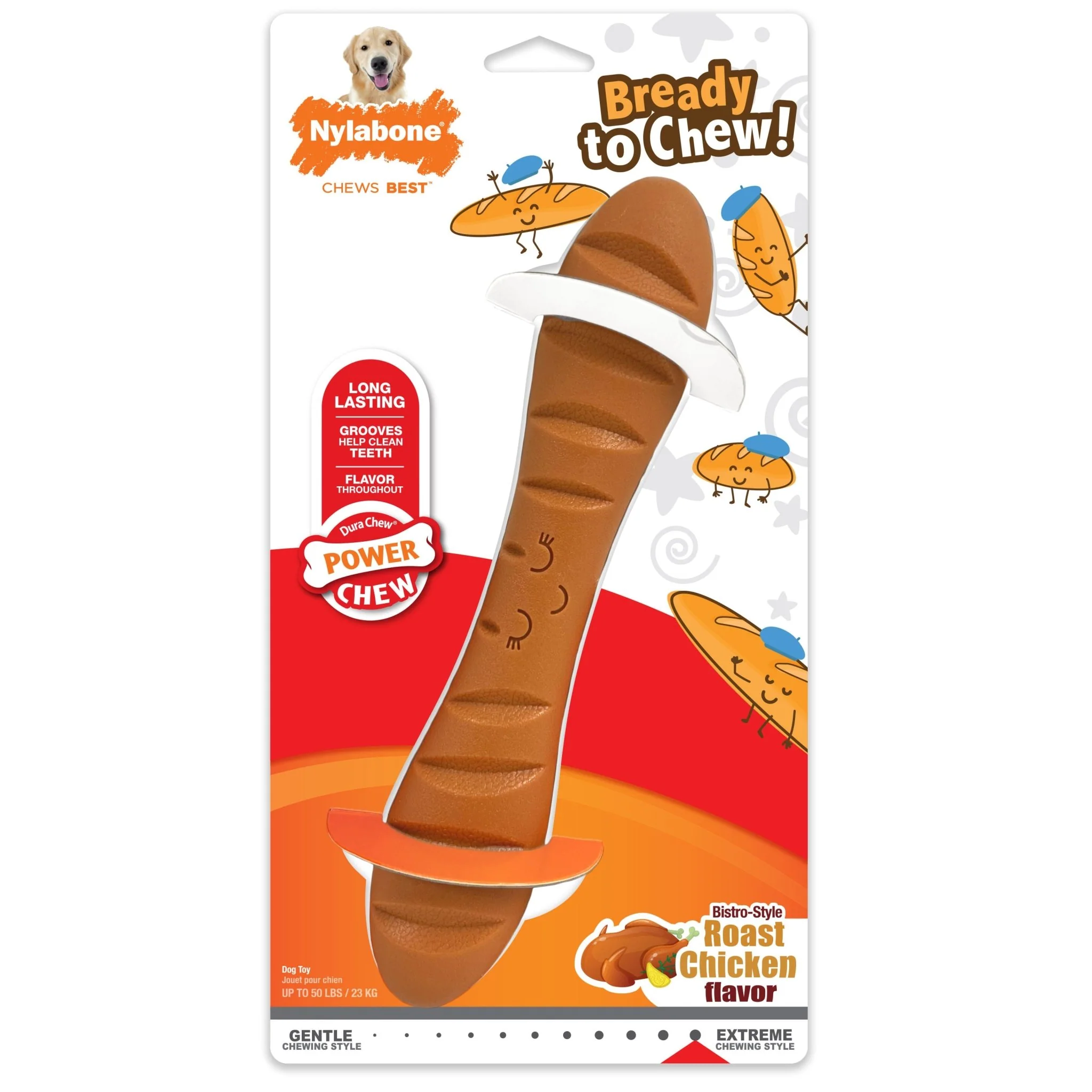 Power Chew Baguette, Chicken, Large/Giant, Up to 50 lbs - Healthber