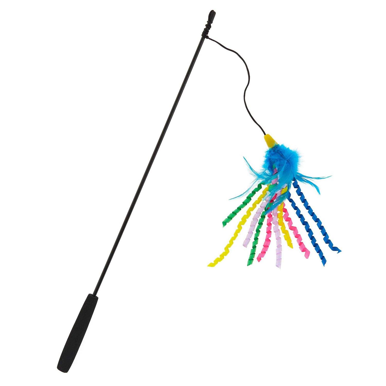 Whisker City Ribbon Teaser Cat Toy - Healthber