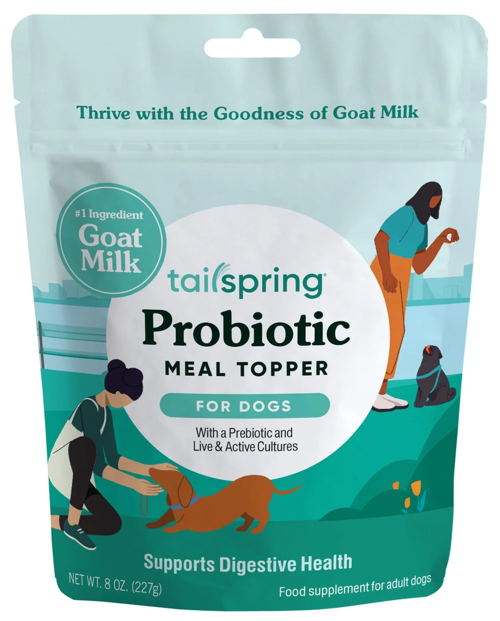 Dog Probiotic Tailspring Meal Topper, 8 oz - Healthber