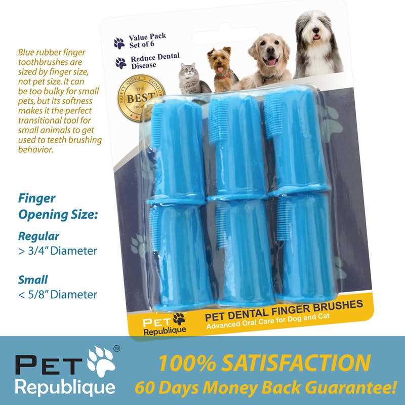 Pet Republique Dog & Cat Small Finger Toothbrush - Healthber