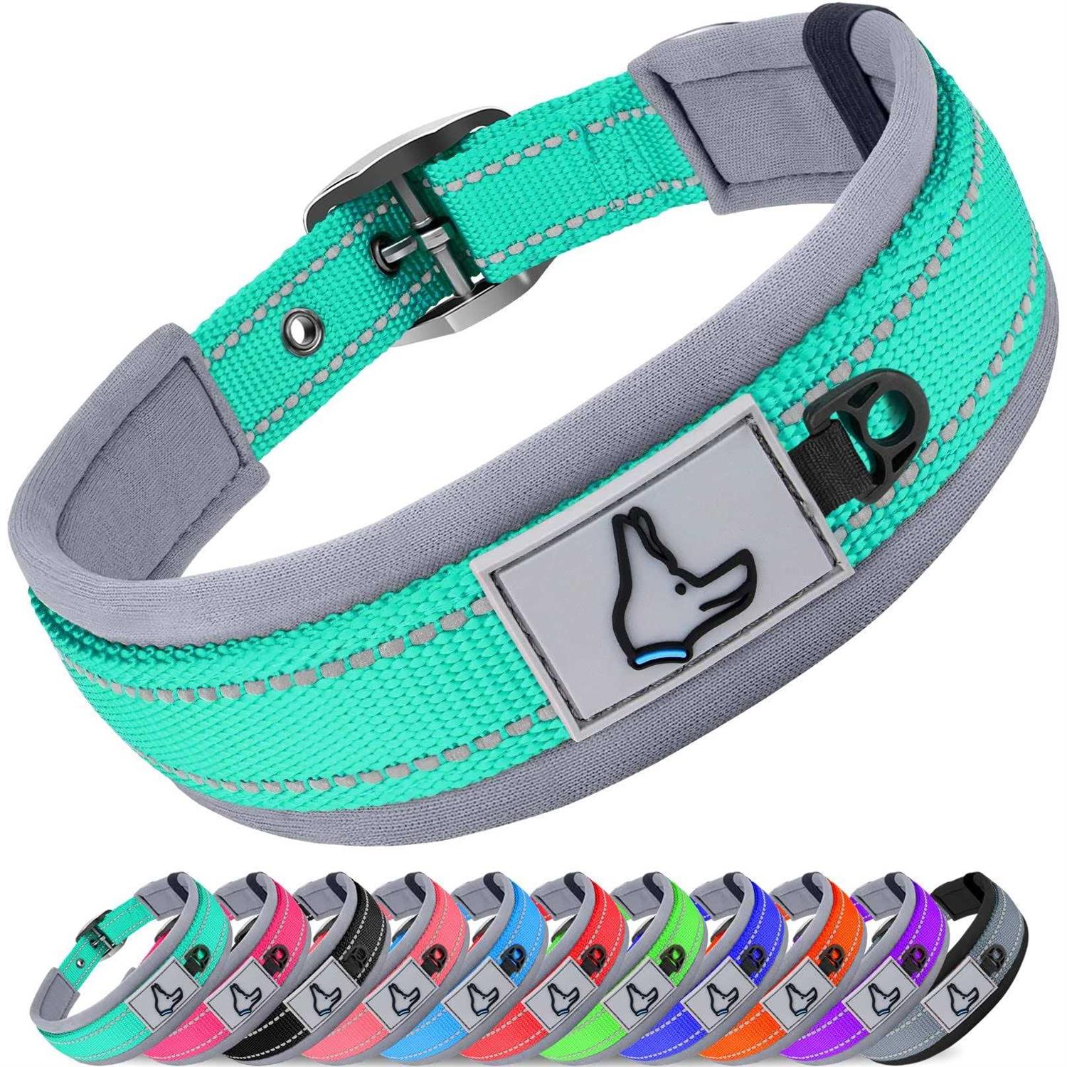 Joytale Reflective Dog Collar,Soft Neoprene Padded Breathable Nylon Pet Collar Adjustable Dogs - Healthber