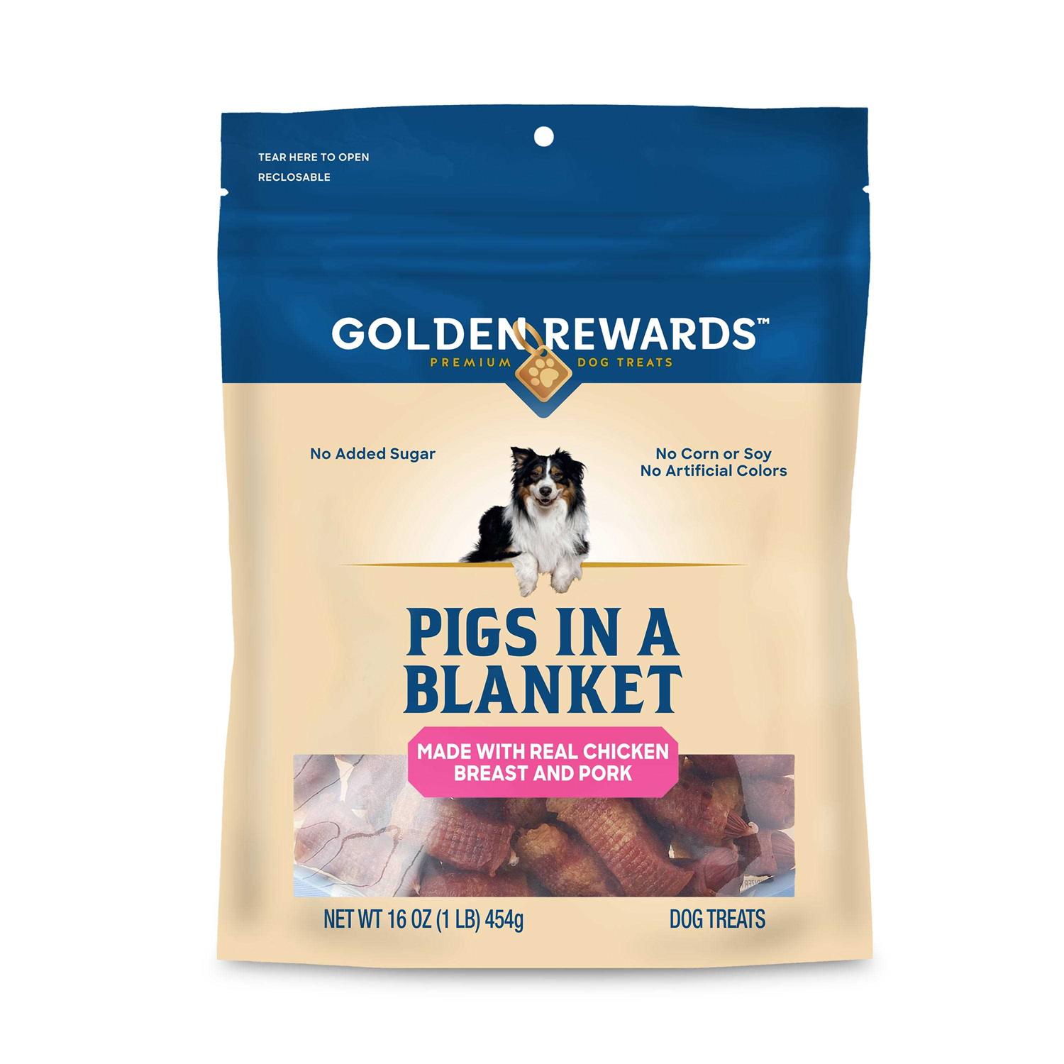 Golden Rewards Air Dried Jerky Treats Pigs in a Blanket for Dogs - Healthber