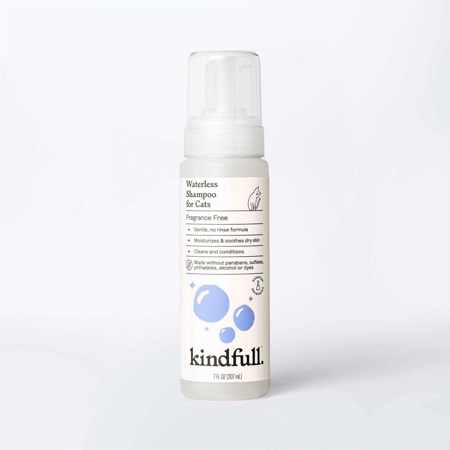 Kindfull Fragrance Free Waterless Cat Shampoo - Healthber