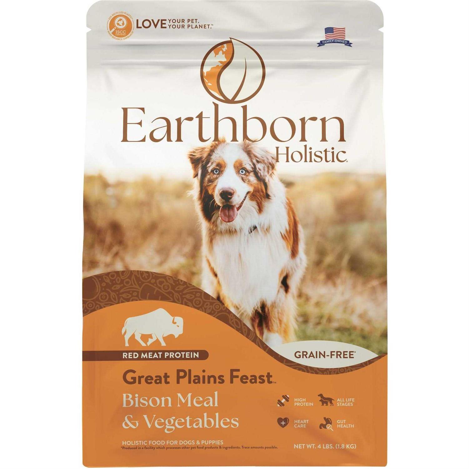 Earthborn Holistic Great Plains Feast Grain Free Dry Dog Food - Healthber