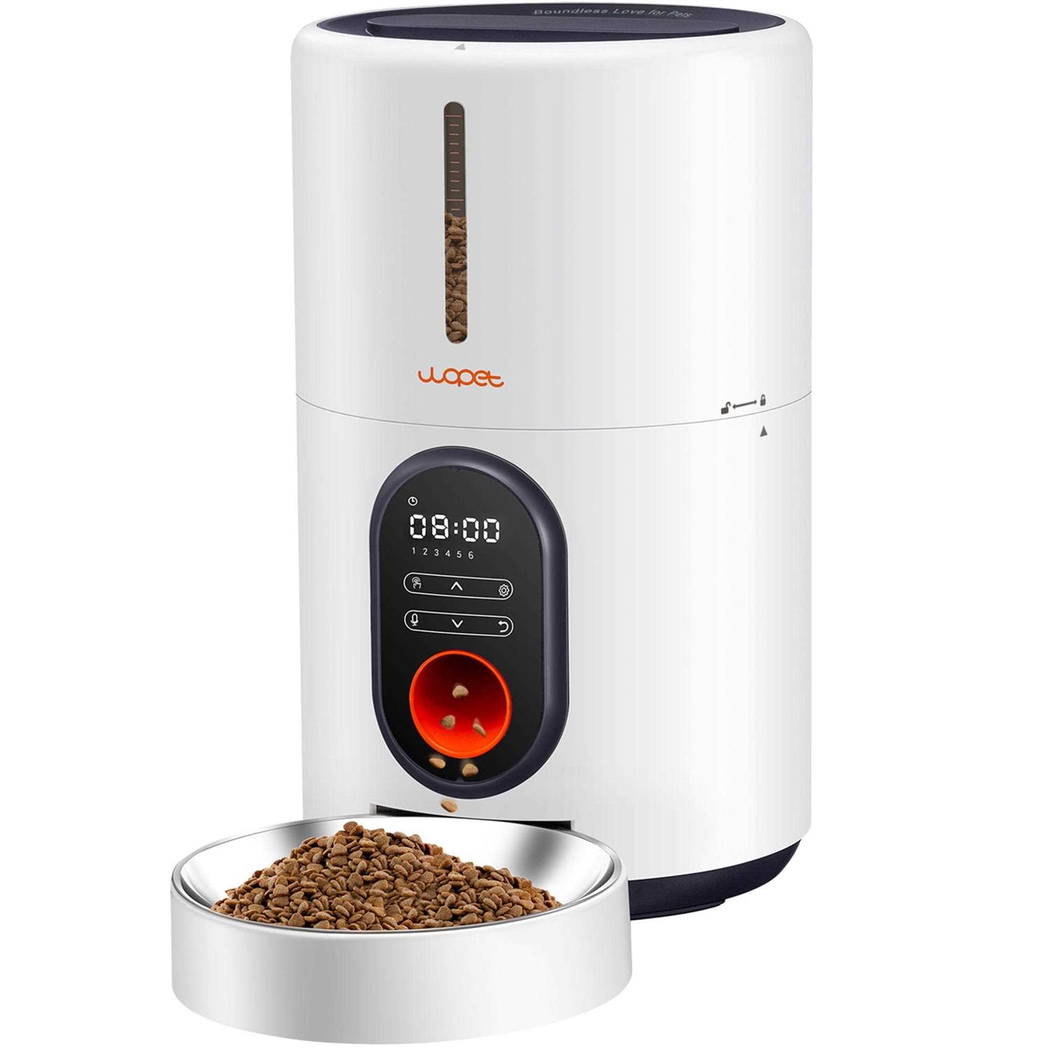 Wopet Automatic Dog Feeders Pet Feeder Cat Food dispenser With Stainless Steel Bowl - Healthber