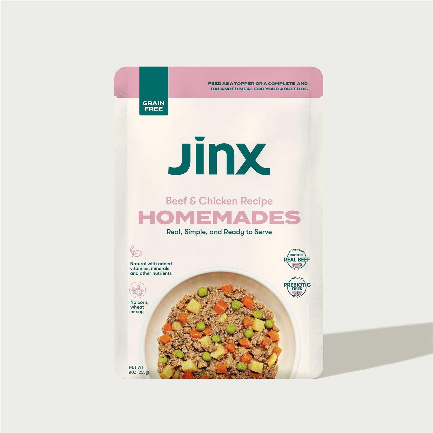 Jinx Homemades Beef & Chicken Recipe Wet Natural Dog Food - Healthber