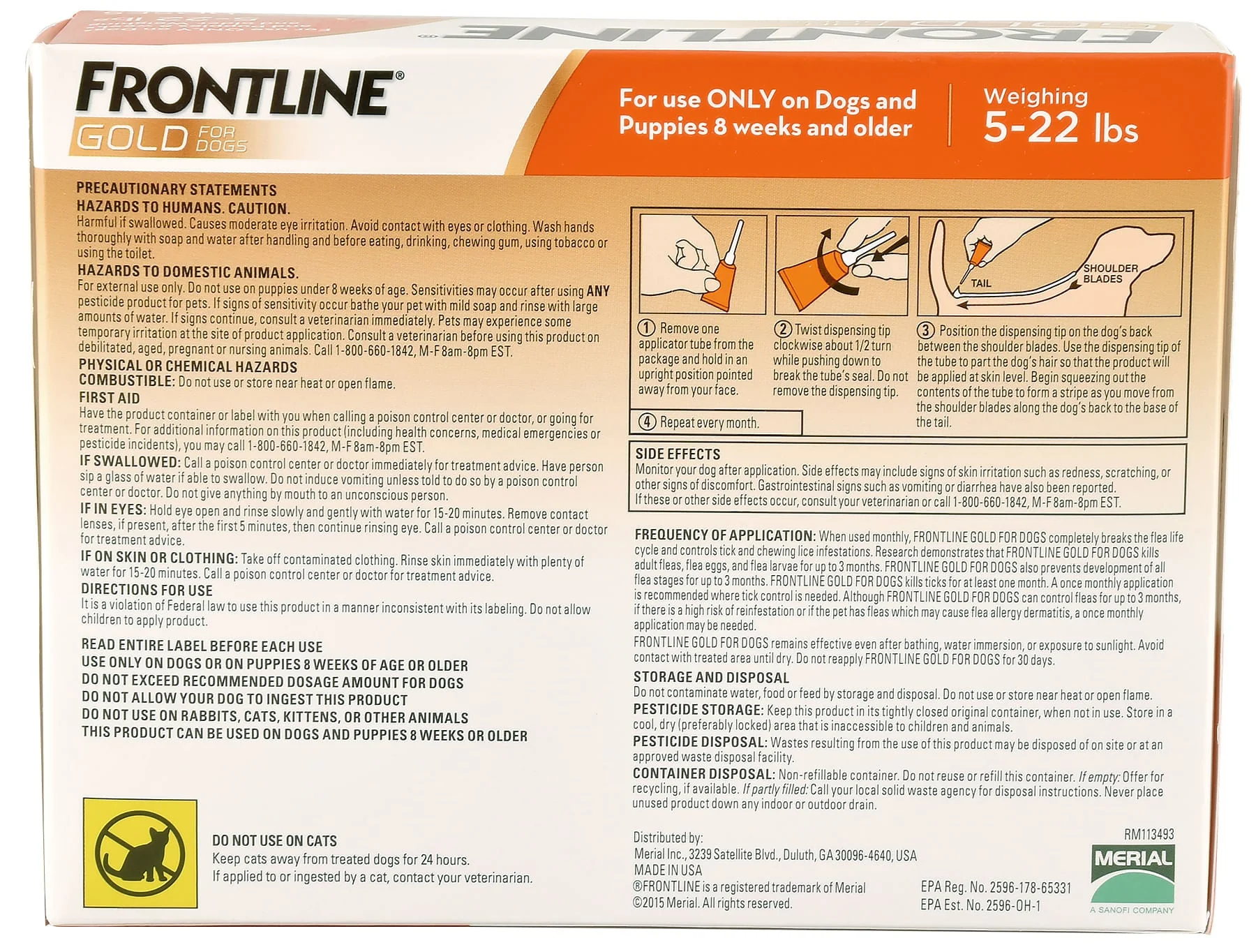 Frontline Gold for Dogs, 6-pack - Healthber